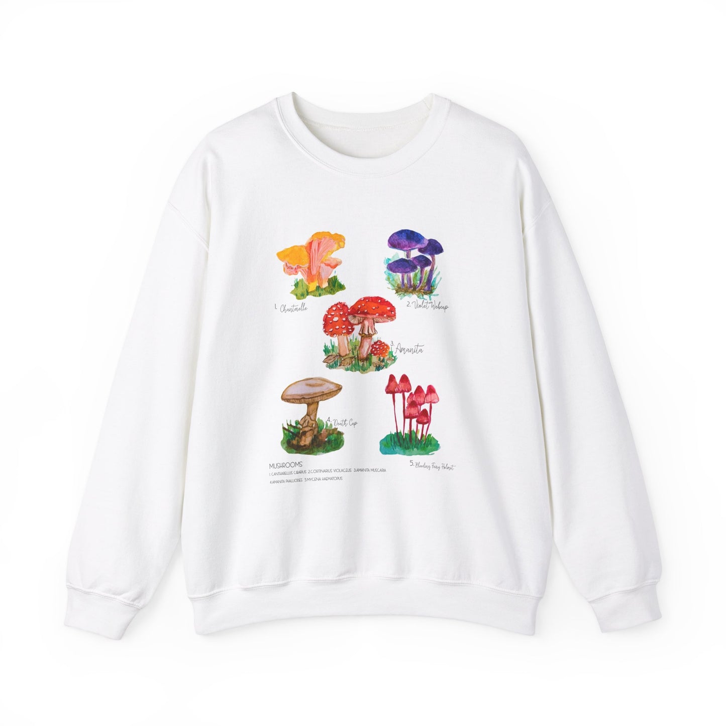 Mushroom Illustration Crewneck Sweatshirt Heavy Blend™