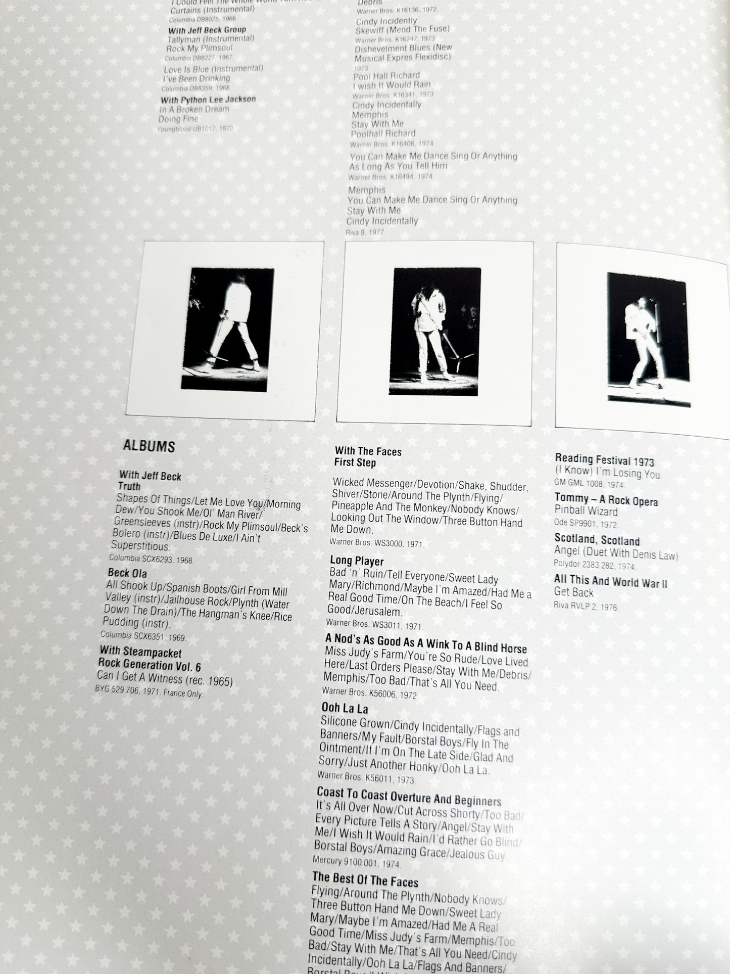 Rod Stewart Le Grande Tour of America & Canada 1981/82 | Tour Magazine | Vintage Rock Tour Magazine