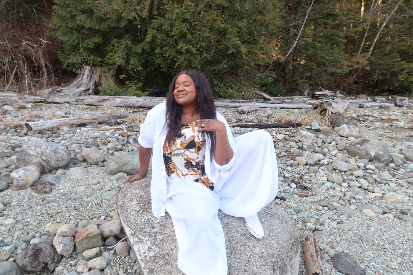 Vintage White 1980s Julia Harem Pants