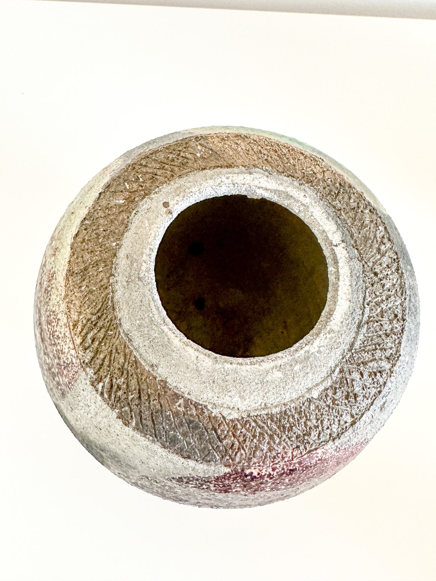 Vintage Glazed Stoneware Vase