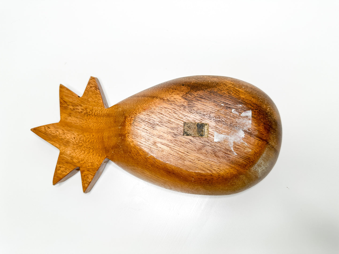 Vintage Wooden Monkey Pod Pineapple Dish