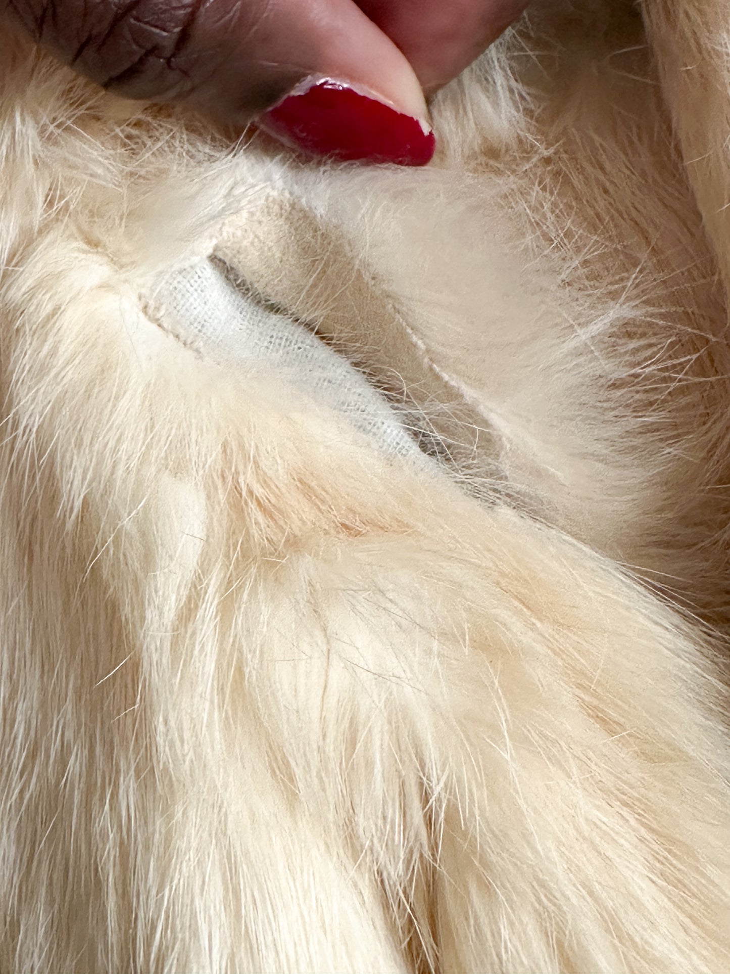Vintage Cream Fur Coat | Size: XS | Fully Lined Fur Coat