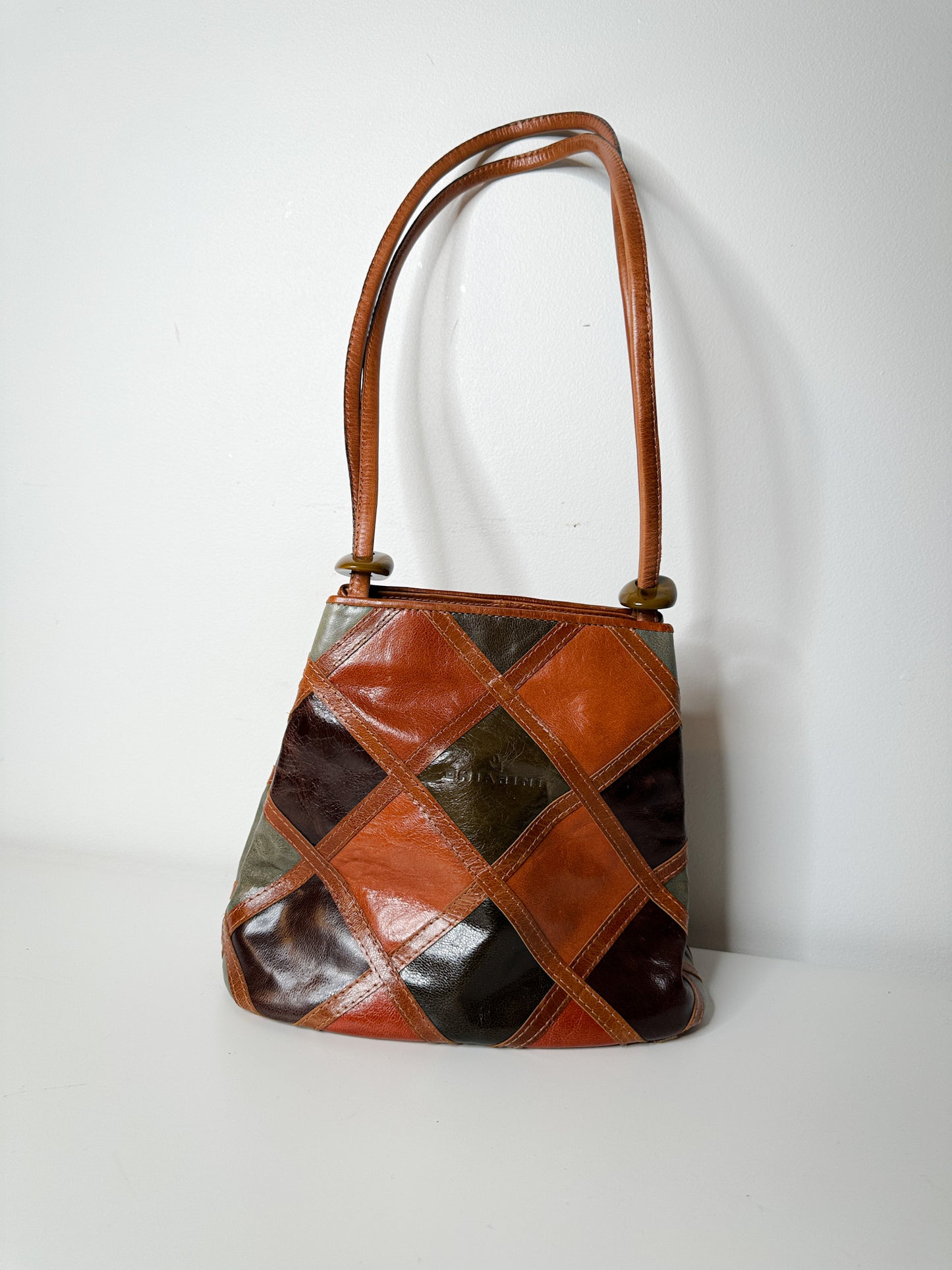 90s Chiarini Patchwork Leather Purse
