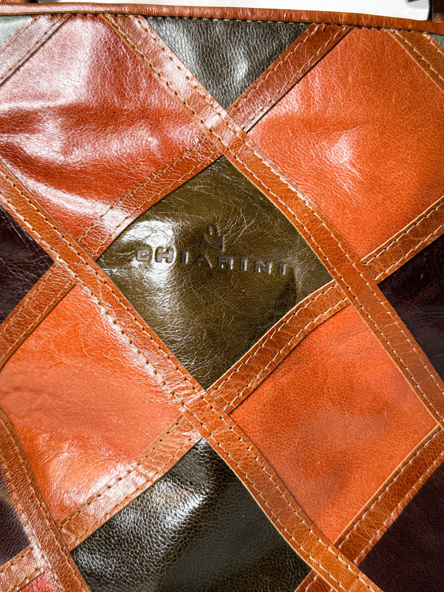 90s Chiarini Patchwork Leather Purse