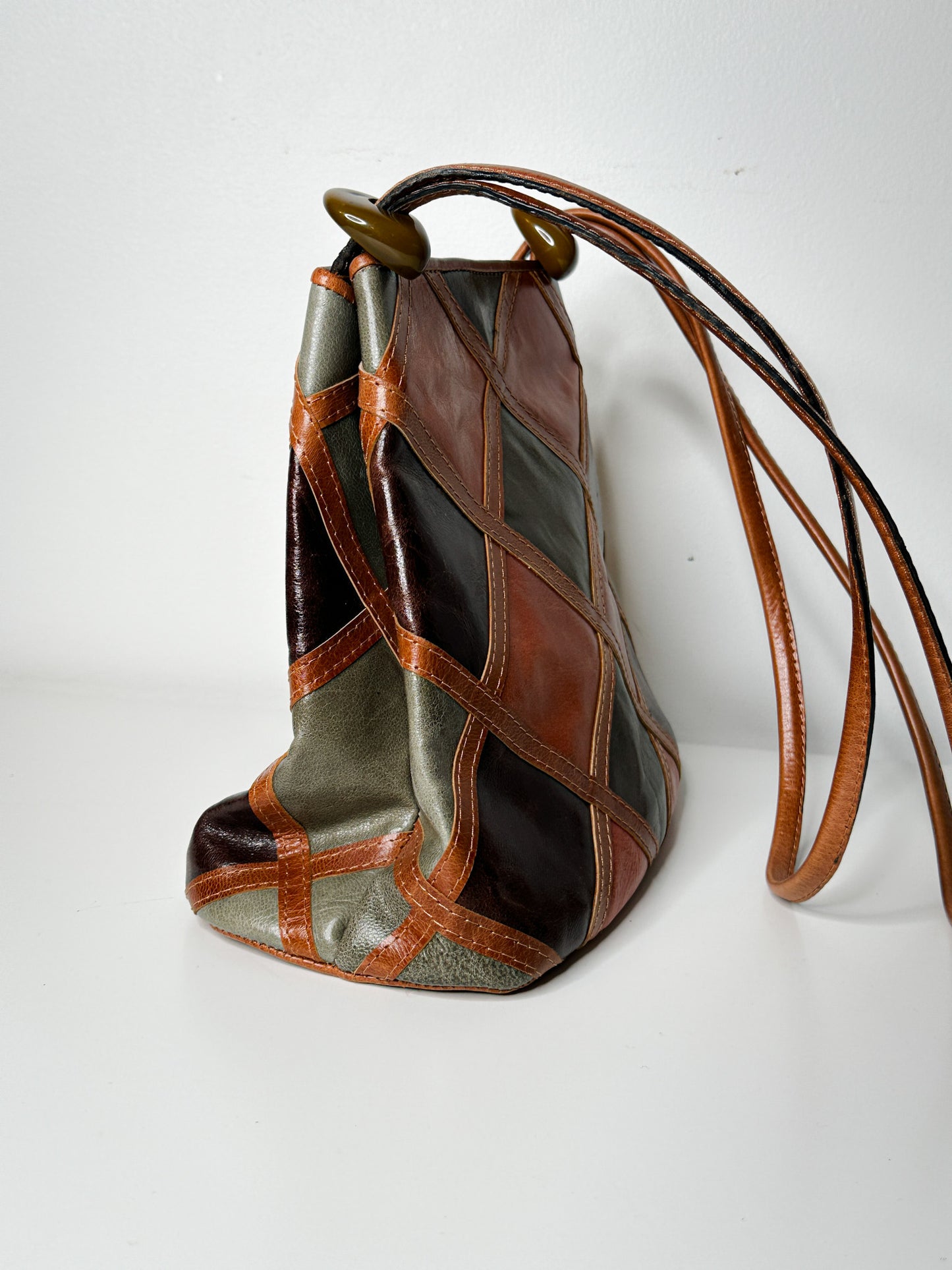 90s Chiarini Patchwork Leather Purse