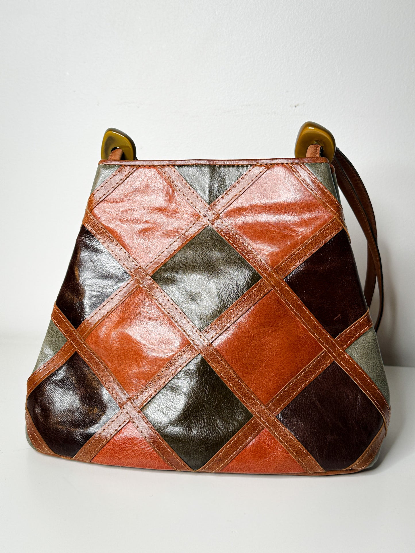 90s Chiarini Patchwork Leather Purse