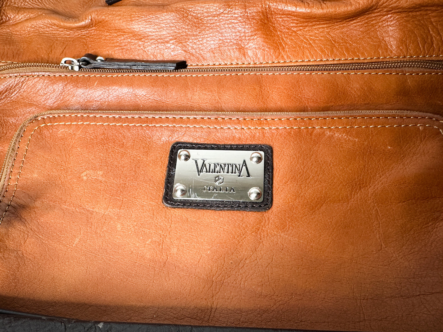 Valentina Italia Brown Leather Tote