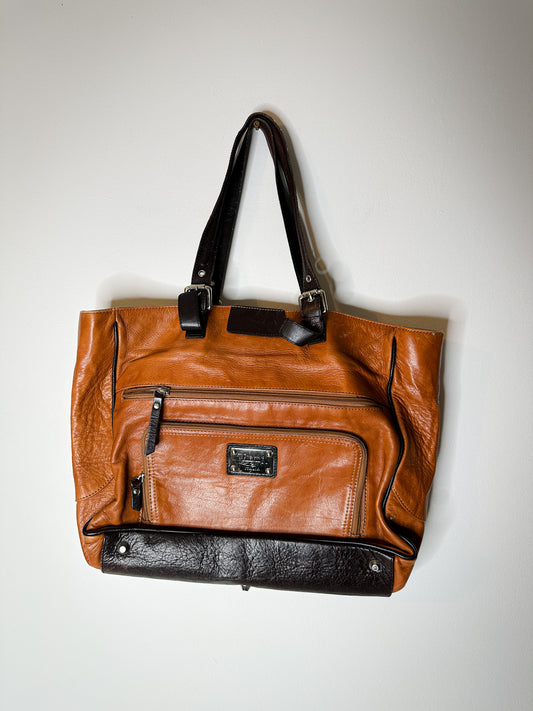 Valentina Italia Brown Leather Tote