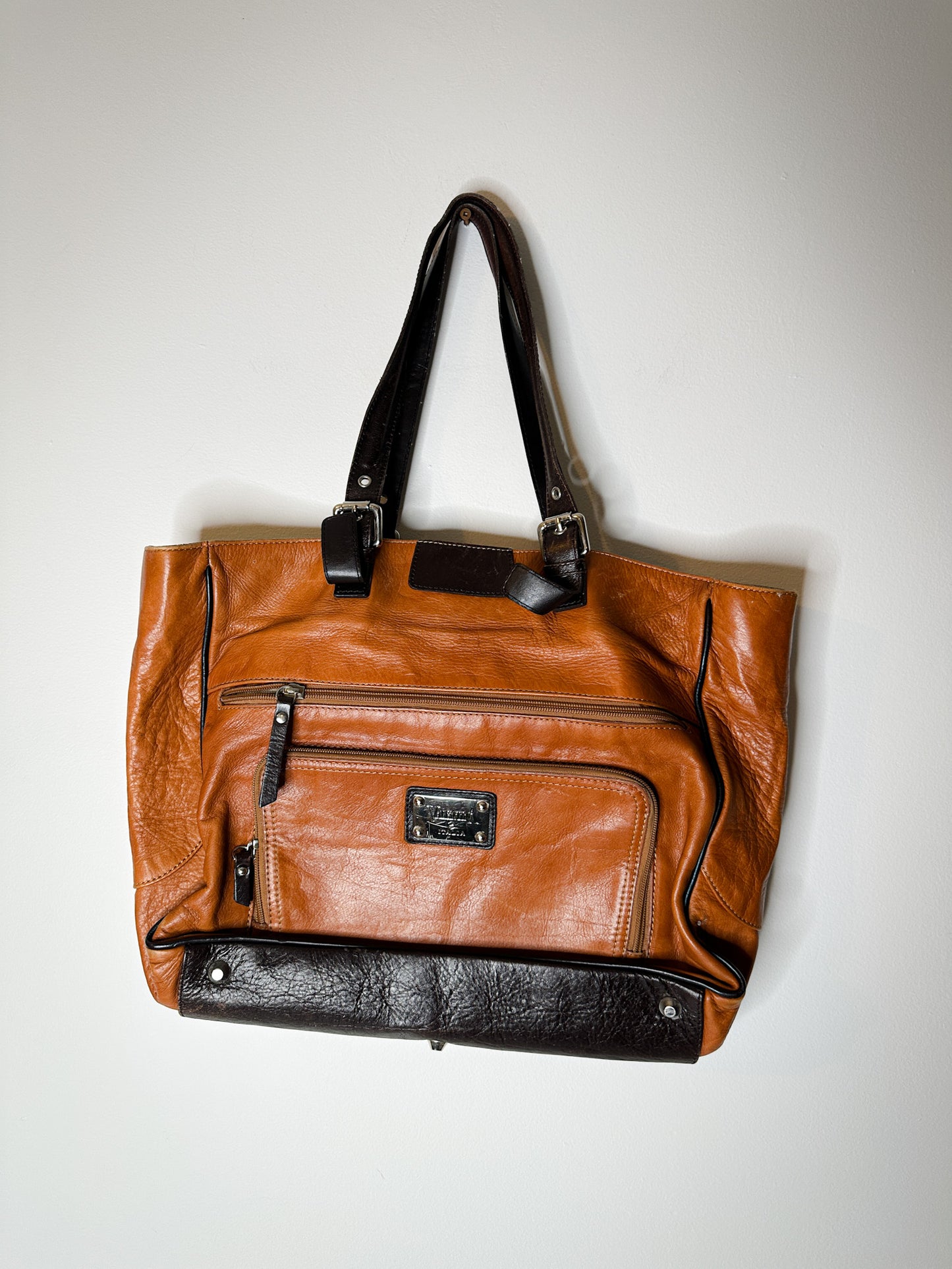 Valentina Italia Brown Leather Tote