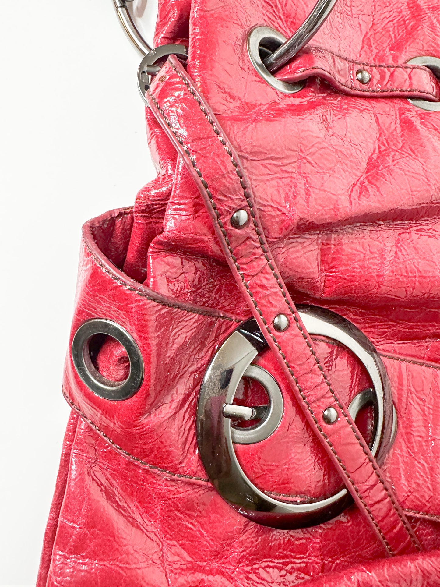 Big Buddha Large Y2K Patent Leather Purse