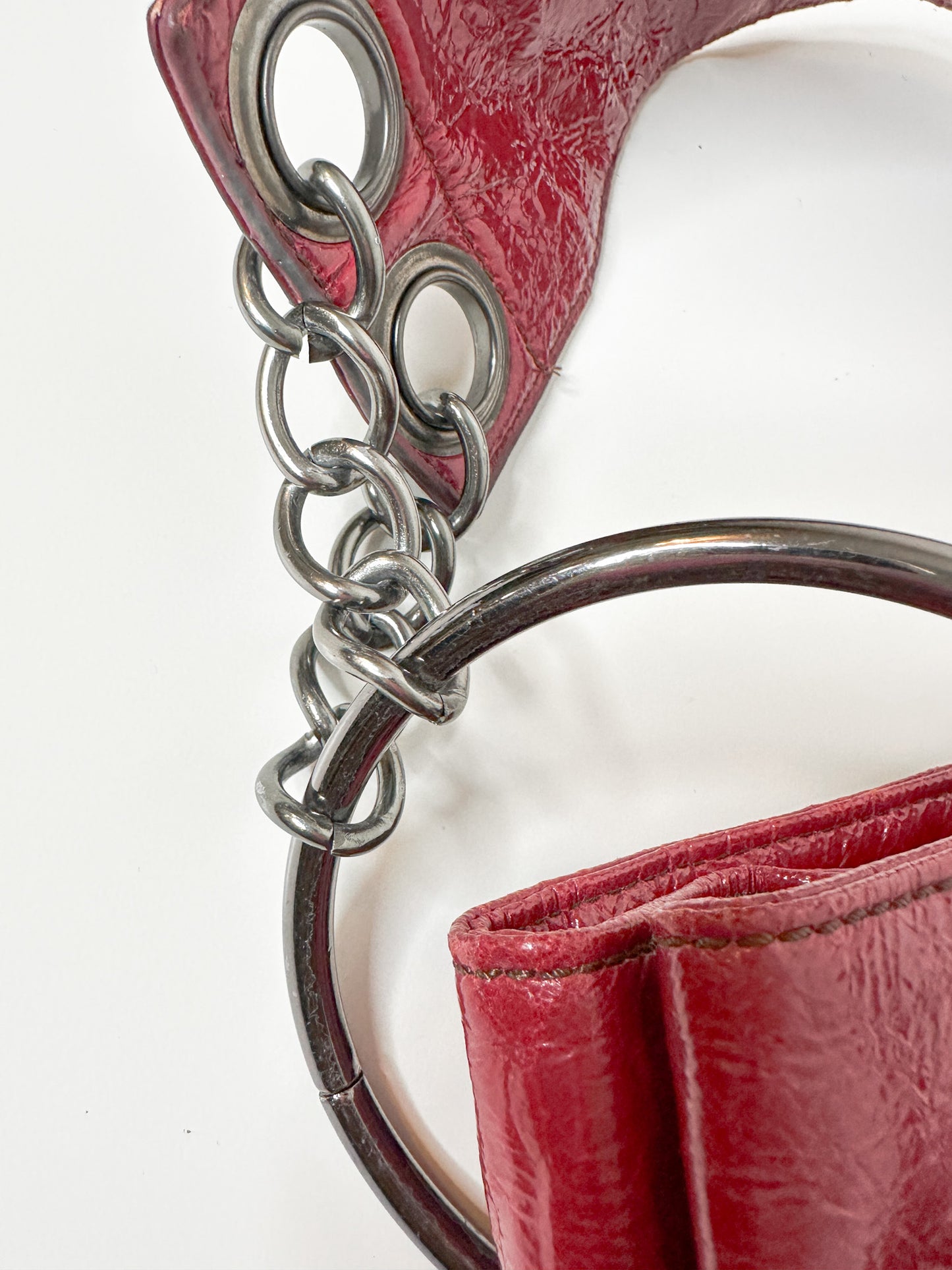 Big Buddha Large Y2K Patent Leather Purse