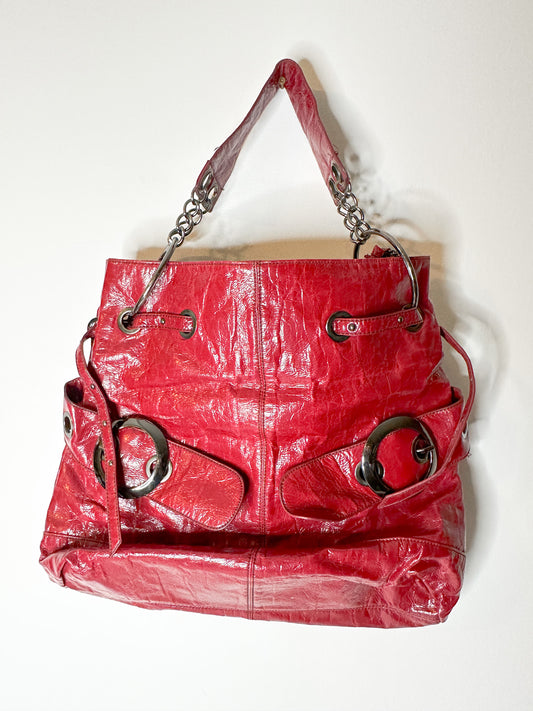 Big Buddha Large Y2K Patent Leather Purse