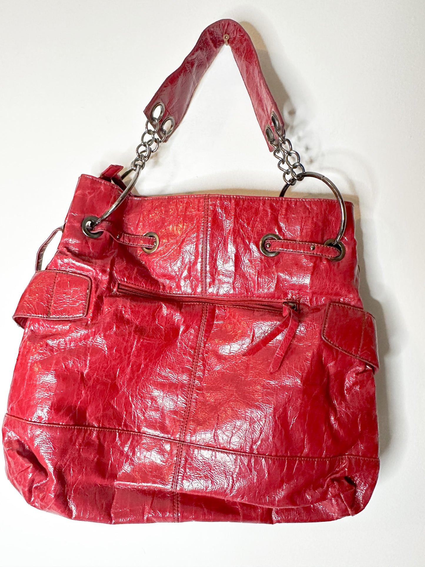 Big Buddha Large Y2K Patent Leather Purse