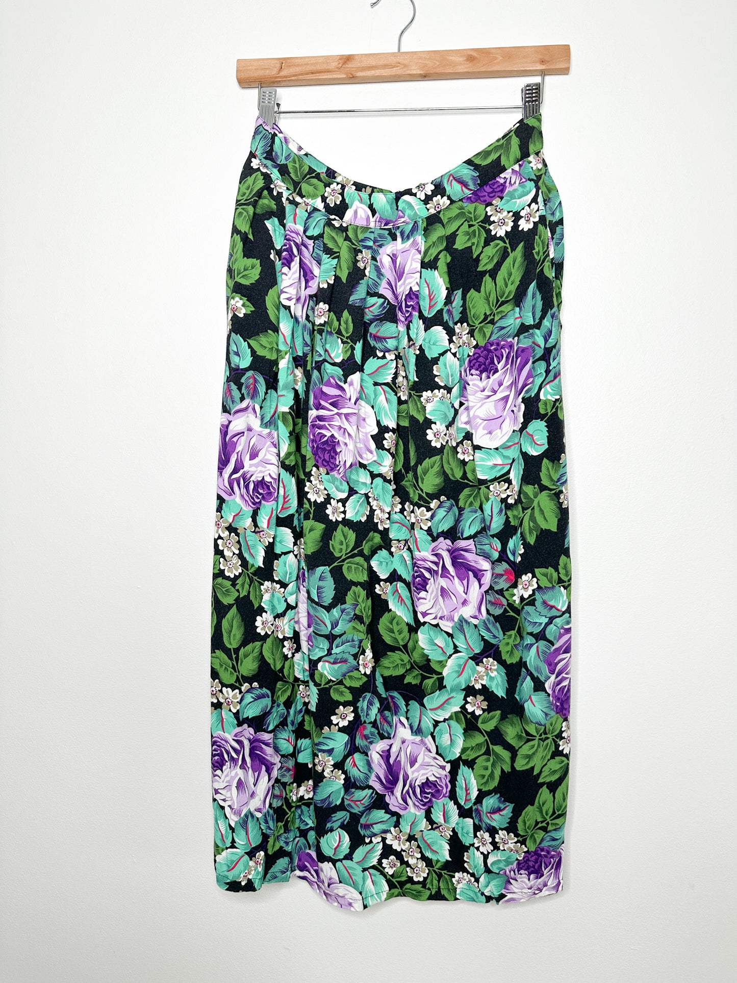 Vintage Non-Stop ALine Floral Skirt Size 11| Vintag Floral Skirt | Made in Korea