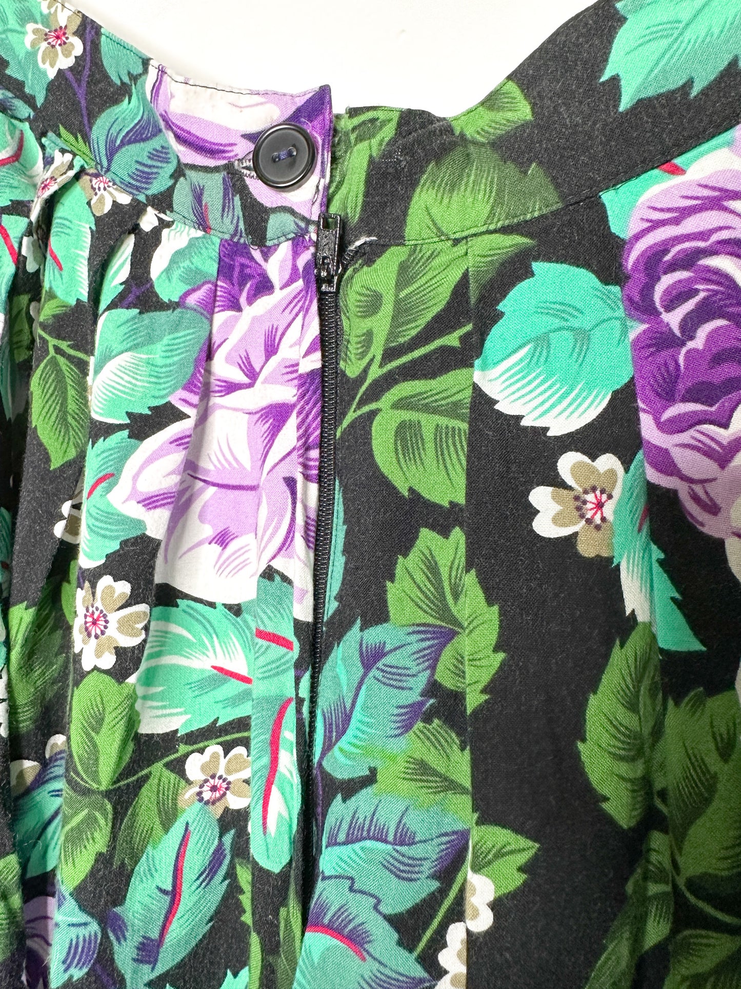 Vintage Non-Stop ALine Floral Skirt Size 11| Vintag Floral Skirt | Made in Korea