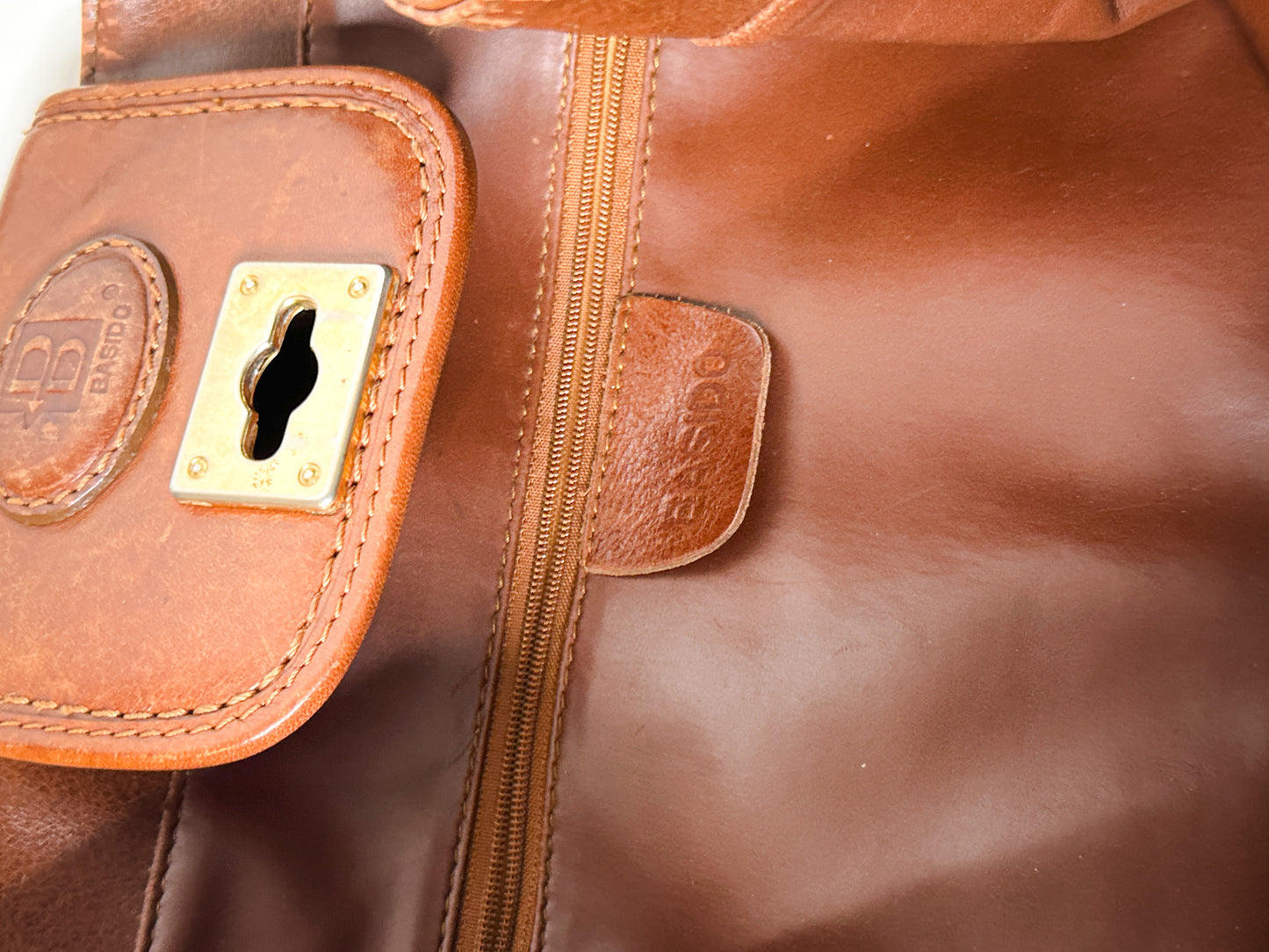 Basido Italian Leather Brown Handbag | Vintage Brown Leather Handbag