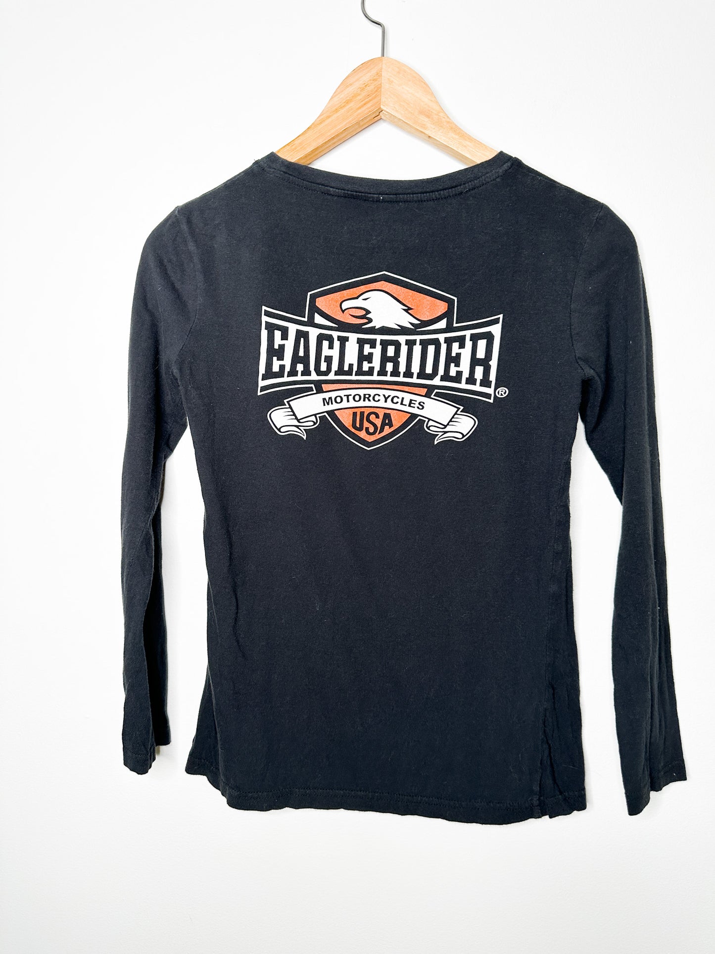 Vintage Eagle Rider T-Shirt Long Sleeves | Motorcycle T-shirts | Size: XS