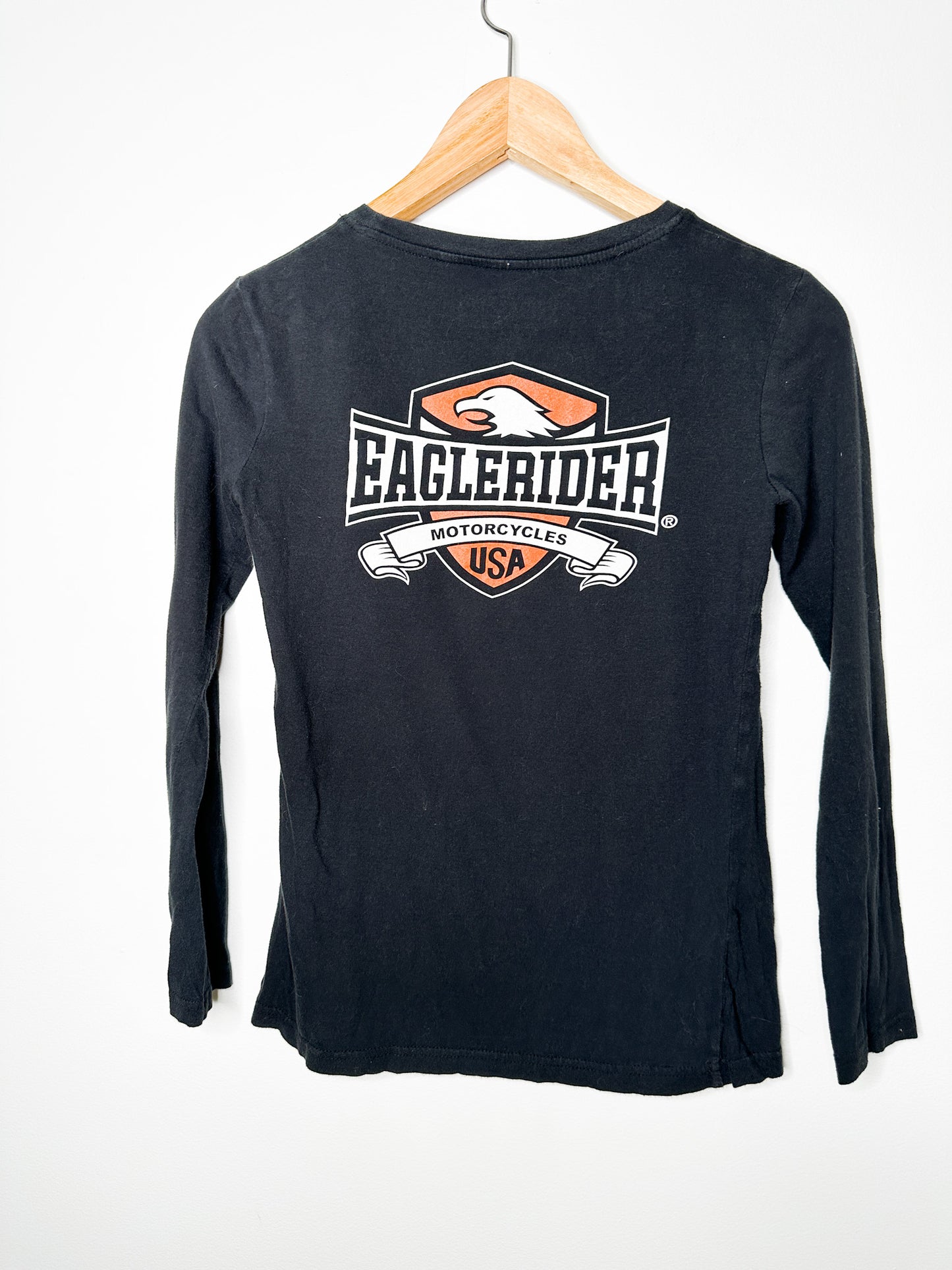 Vintage Eagle Rider T-Shirt Long Sleeves | Motorcycle T-shirts | Size: XS
