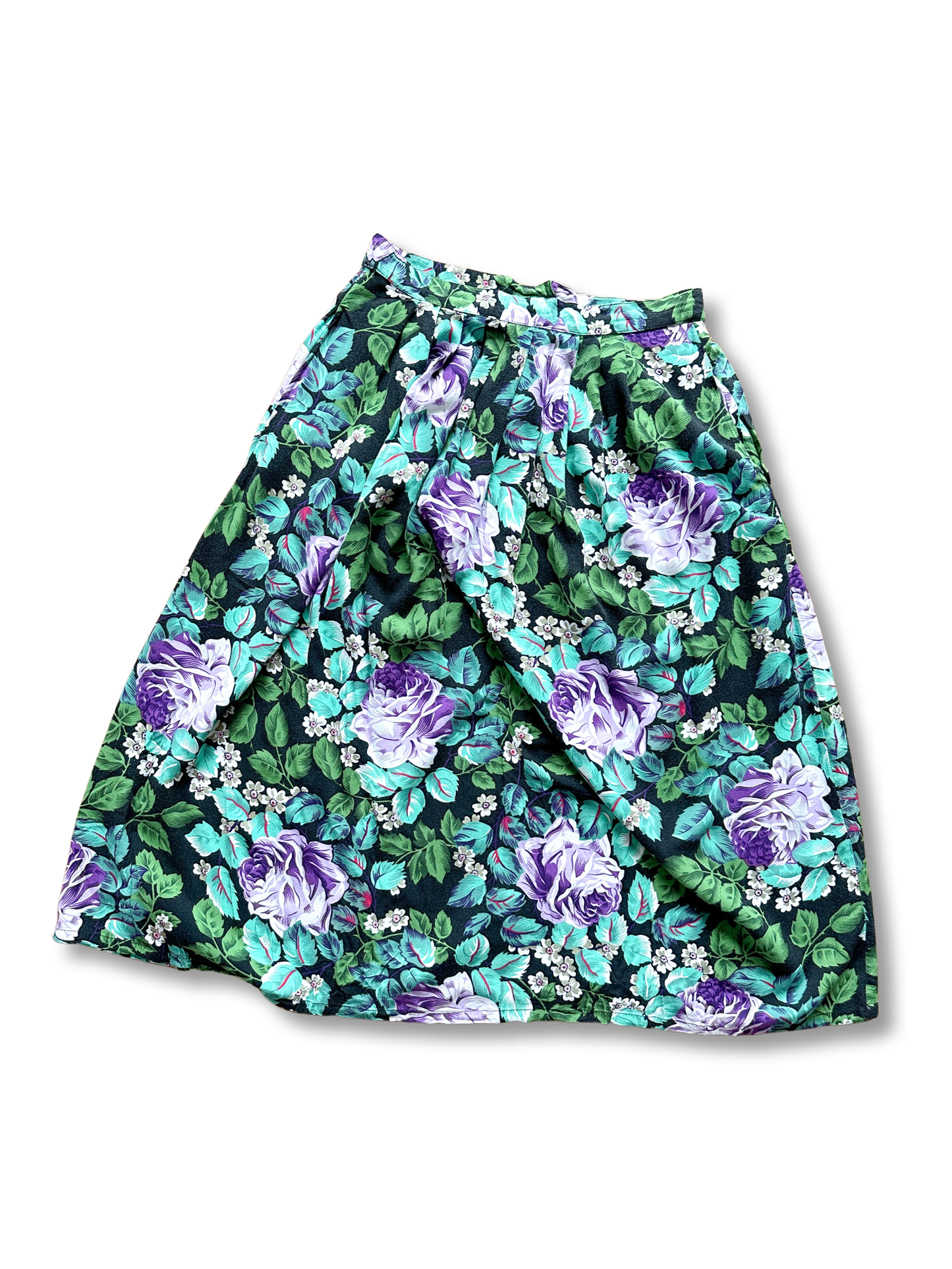 Vintage Non-Stop ALine Floral Skirt Size 11| Vintag Floral Skirt | Made in Korea
