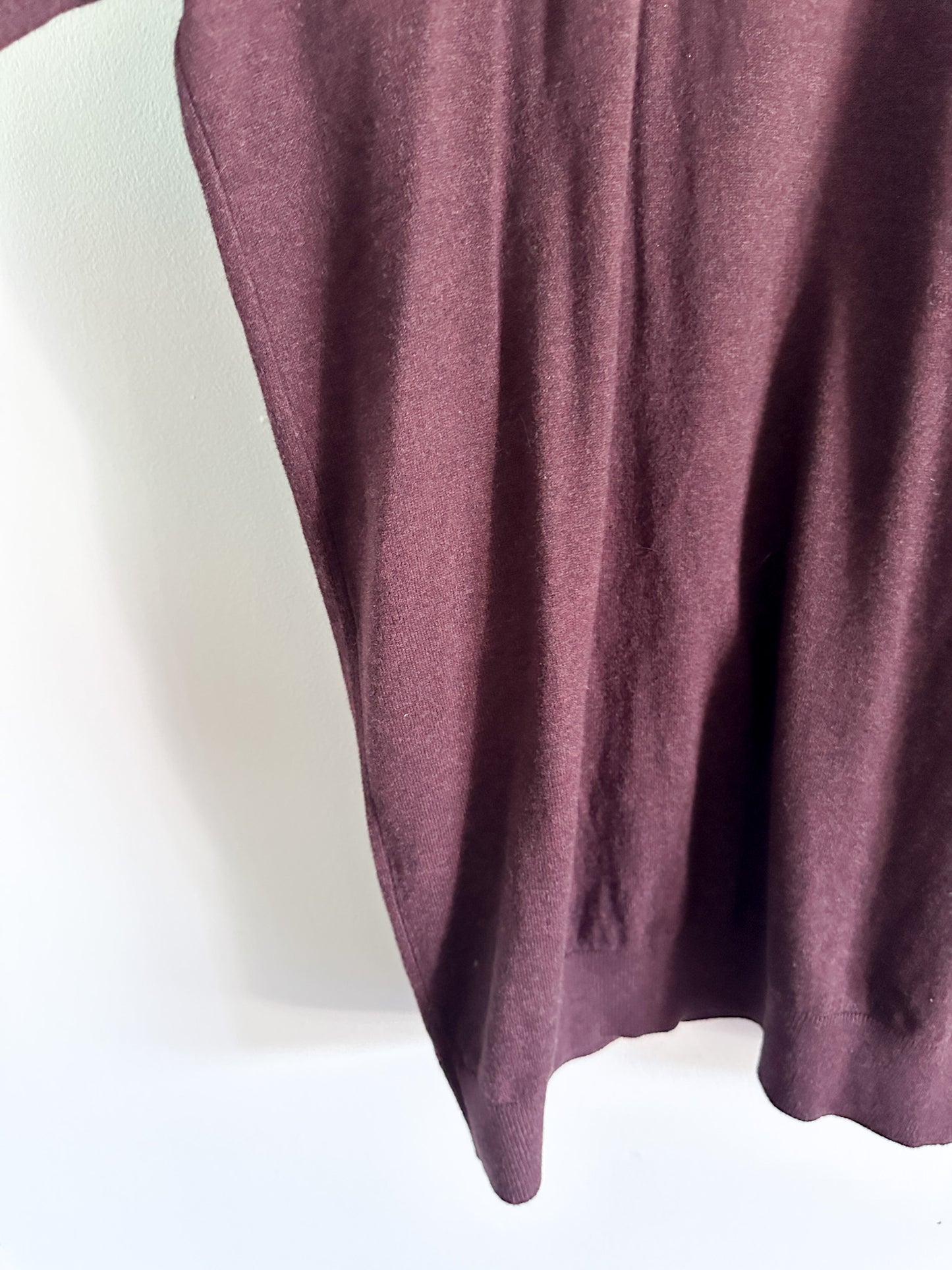 Denver Hayes Crew Neck Knitted Sweater | Mens Knitted Burgundy Sweater Size: 2X