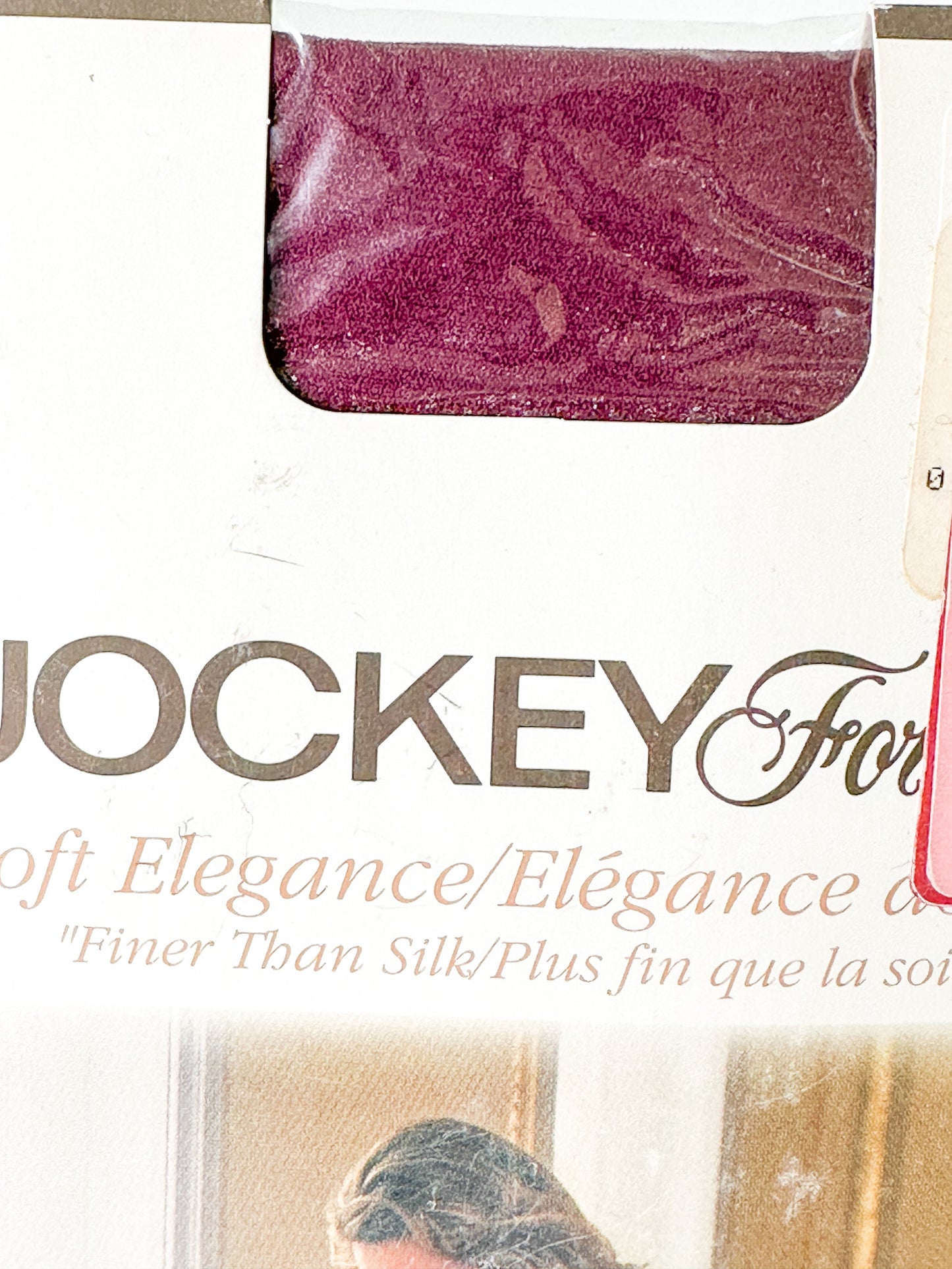 Vintage Jockey For Her Soft Elegance Opaque Panty Hose - Royal Purple | Vintage Hosiery NEW in Package