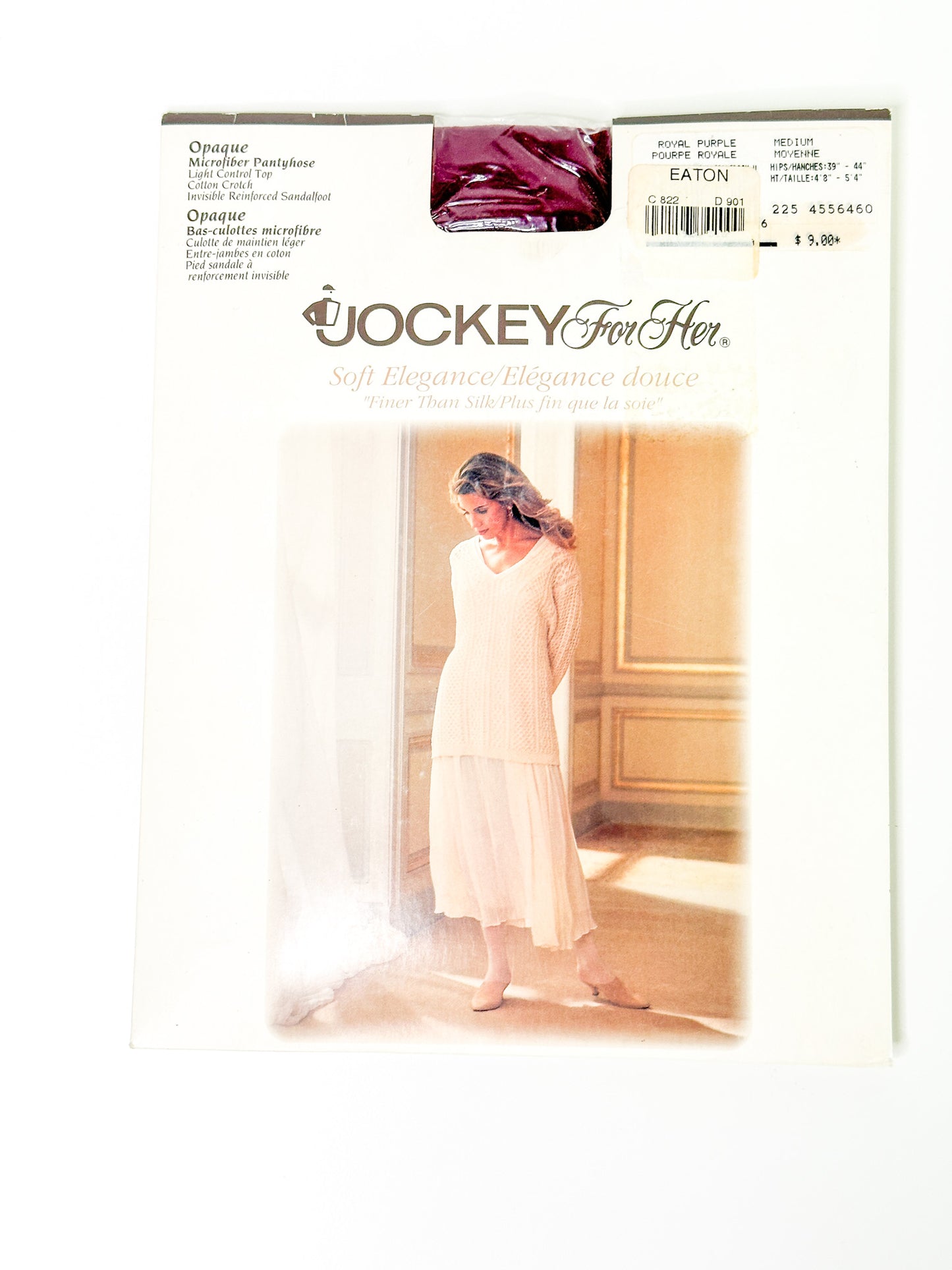 Vintage Jockey For Her Soft Elegance Opaque Panty Hose - Royal Purple | Vintage Hosiery NEW in Package