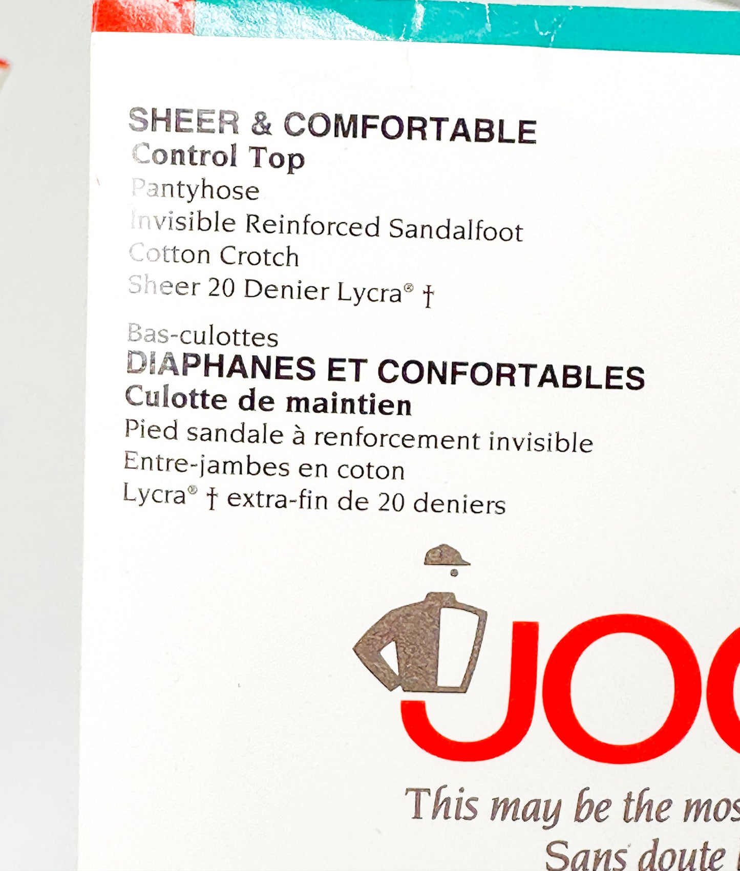 Vintage Jockey For Her Sheer and Comfortable Pantyhose - Radiant Red | Vintage Hosiery NEW in Package