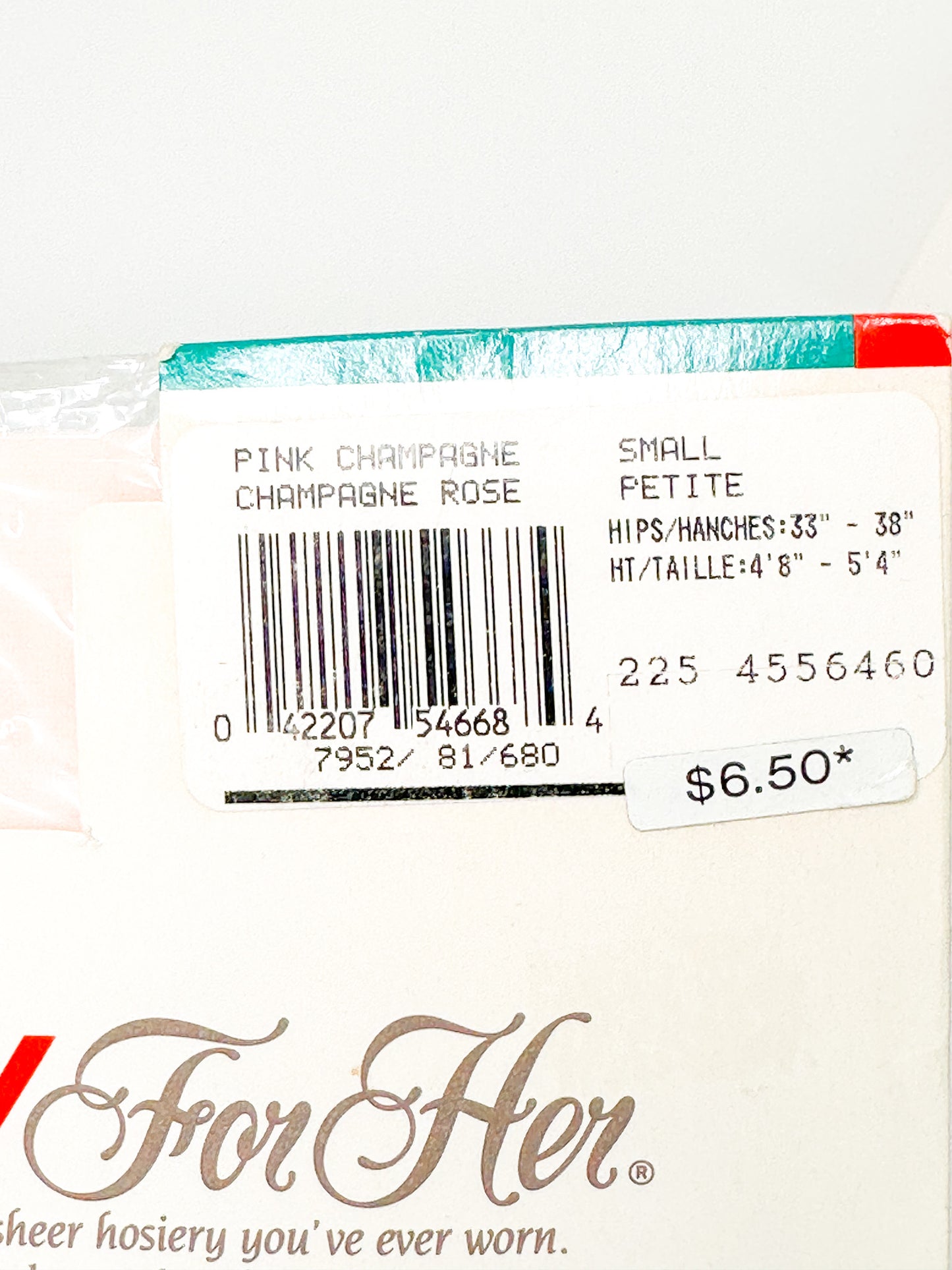 Vintage SILKS Control Top SilkyVintage Jockey For Her Sheer and Comfortable Pantyhose - Pink Champagne | Vintage hosiery NEW in Package