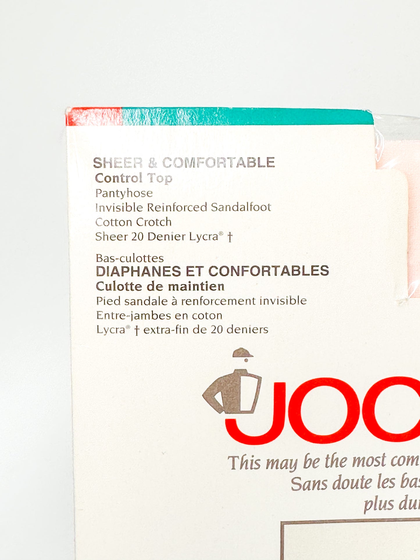 Vintage SILKS Control Top SilkyVintage Jockey For Her Sheer and Comfortable Pantyhose - Pink Champagne | Vintage hosiery NEW in Package