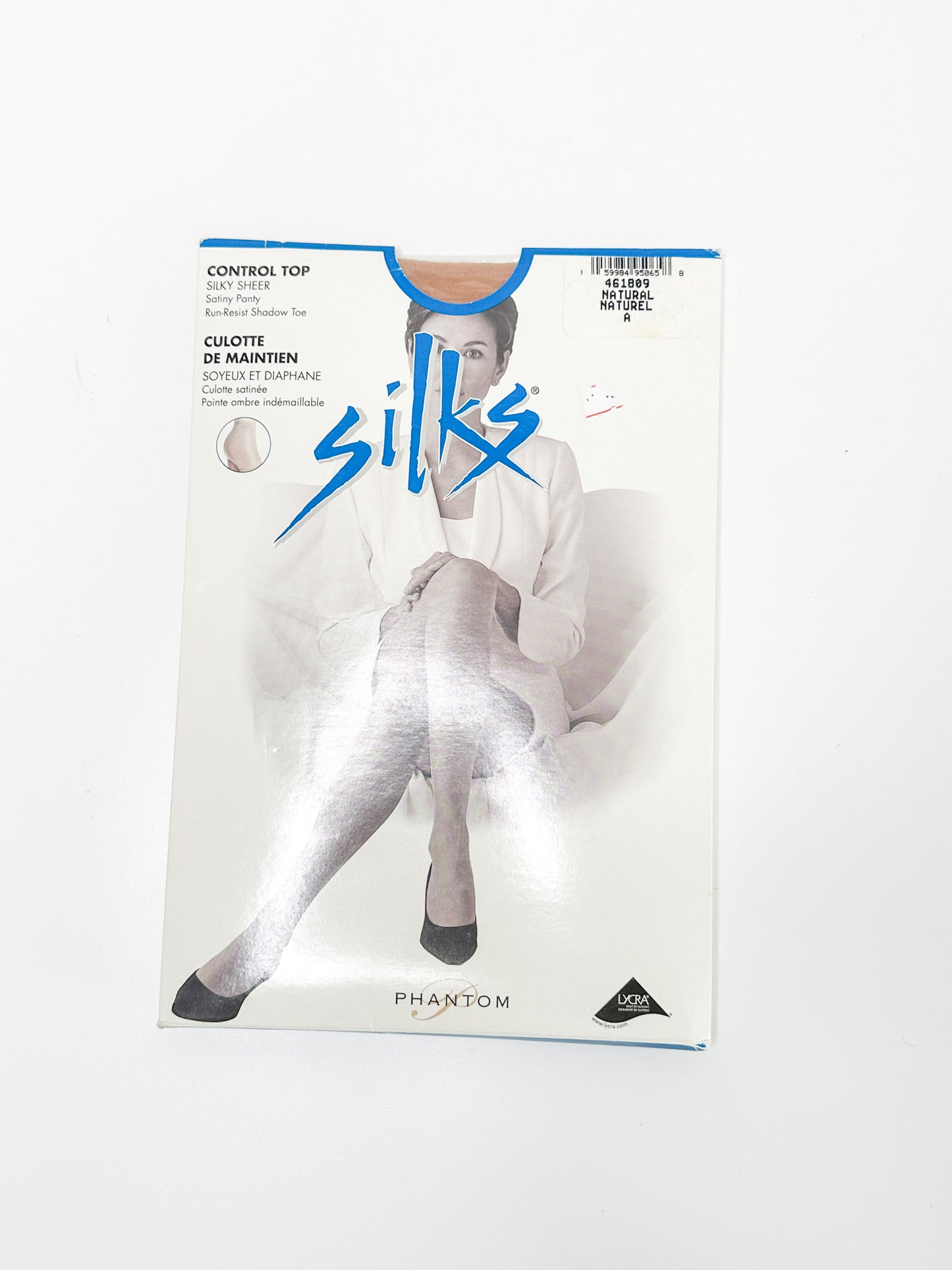 Vintage SILKS Control Top Silky Sheer | Run - Resist Pantyhose | Vintage Hoisery| Size M - Natural A | NEW in Package
