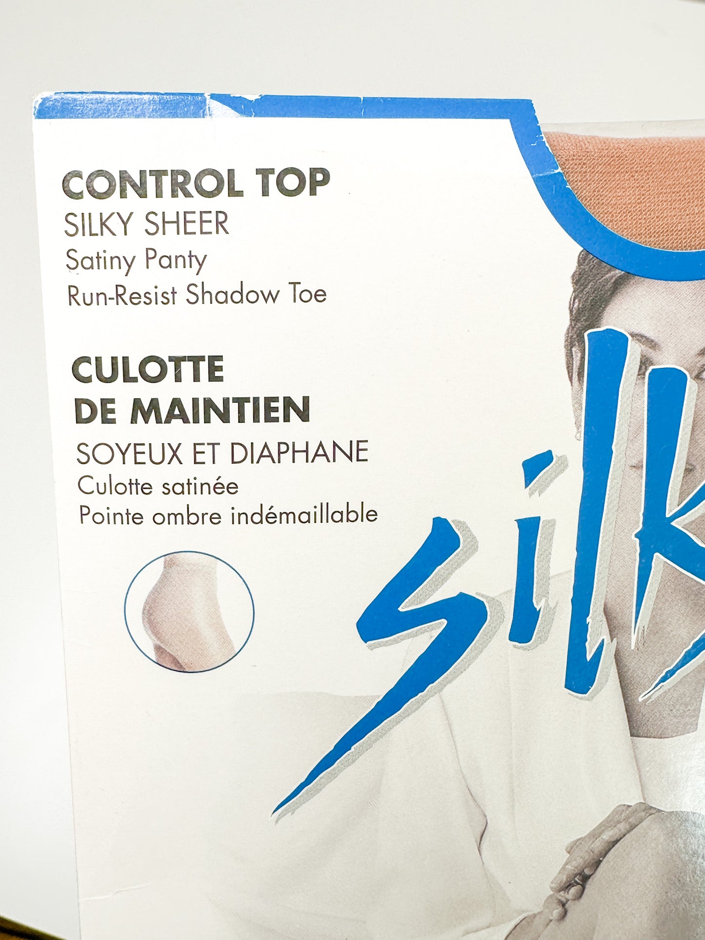 Vintage SILKS Control Top Silky Sheer | Run - Resist Pantyhose | Vintage Hoisery| Size M - Natural A | NEW in Package