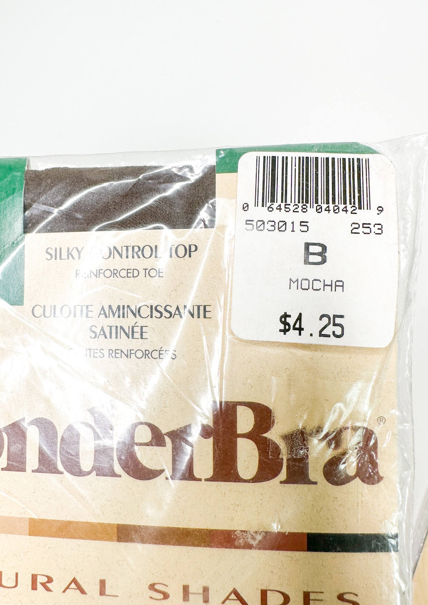 Vintage WonderBra Nylons Natural Shades | Control Top Pantyhose| Vintage Hoisery| Size M -B MOCHA| NEW in Package