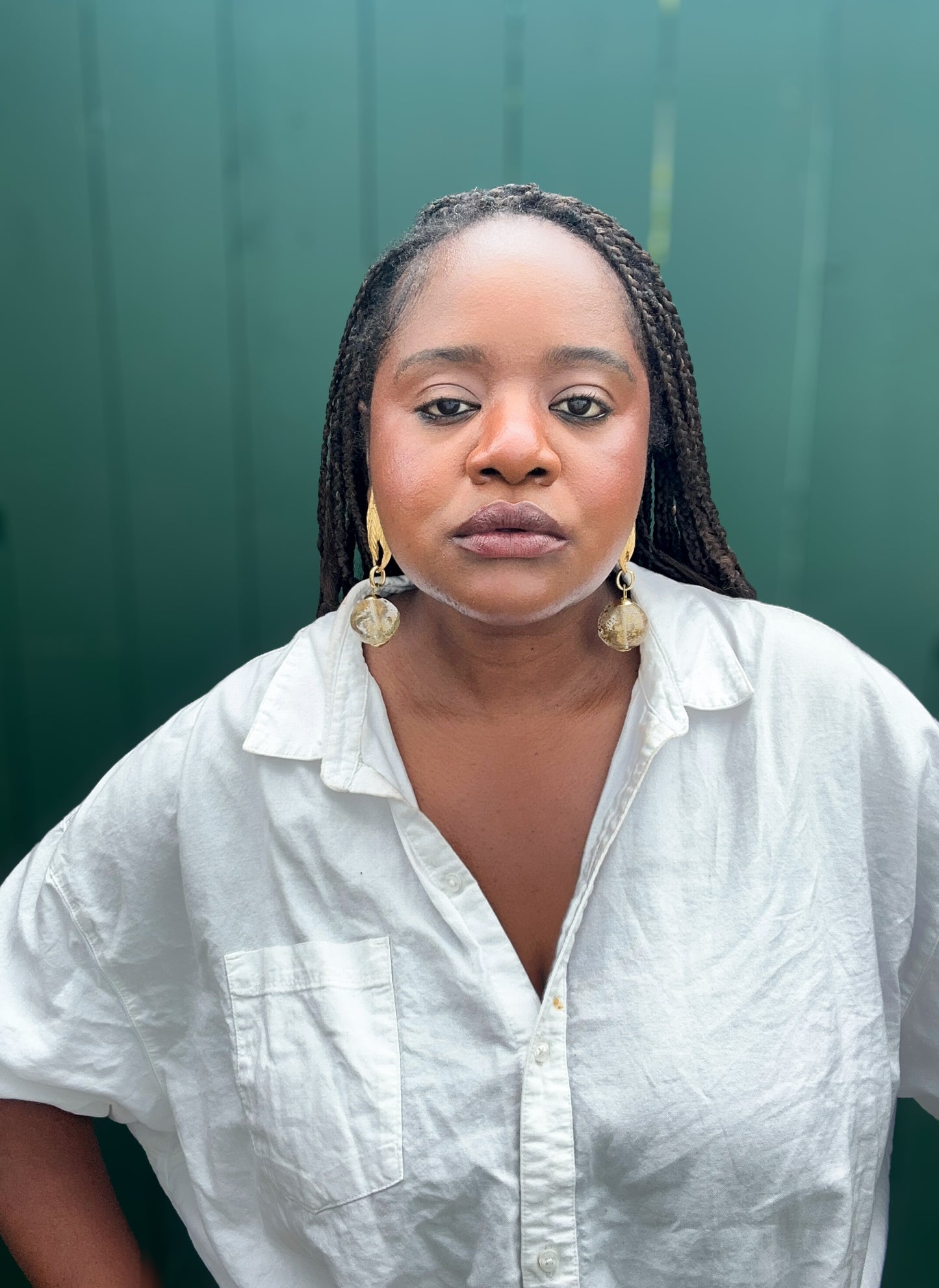 90s Vintage Statement Gold Clip-On Earrings