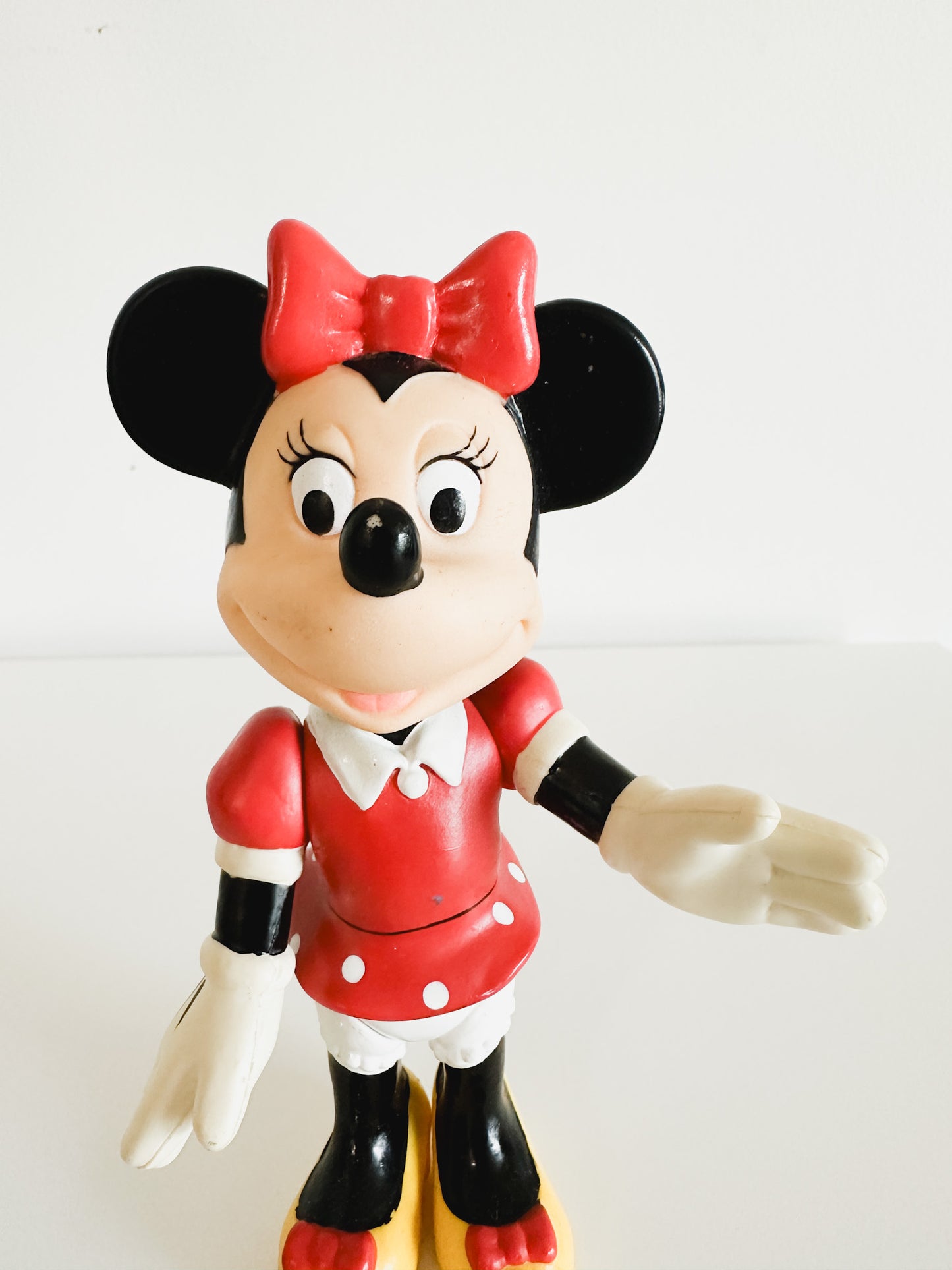 Vintage Minnie Mouse Figurine with Movable Parts | Vintage Disney Character Figurine.