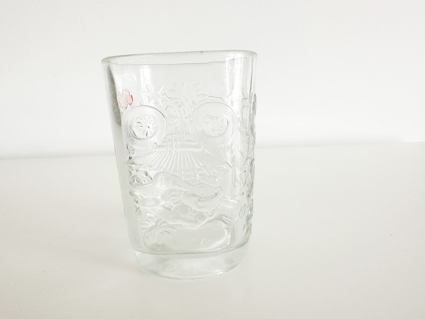 Vintage Lot of 2 Walt Disney World Mickey Millennium Celebration Glass