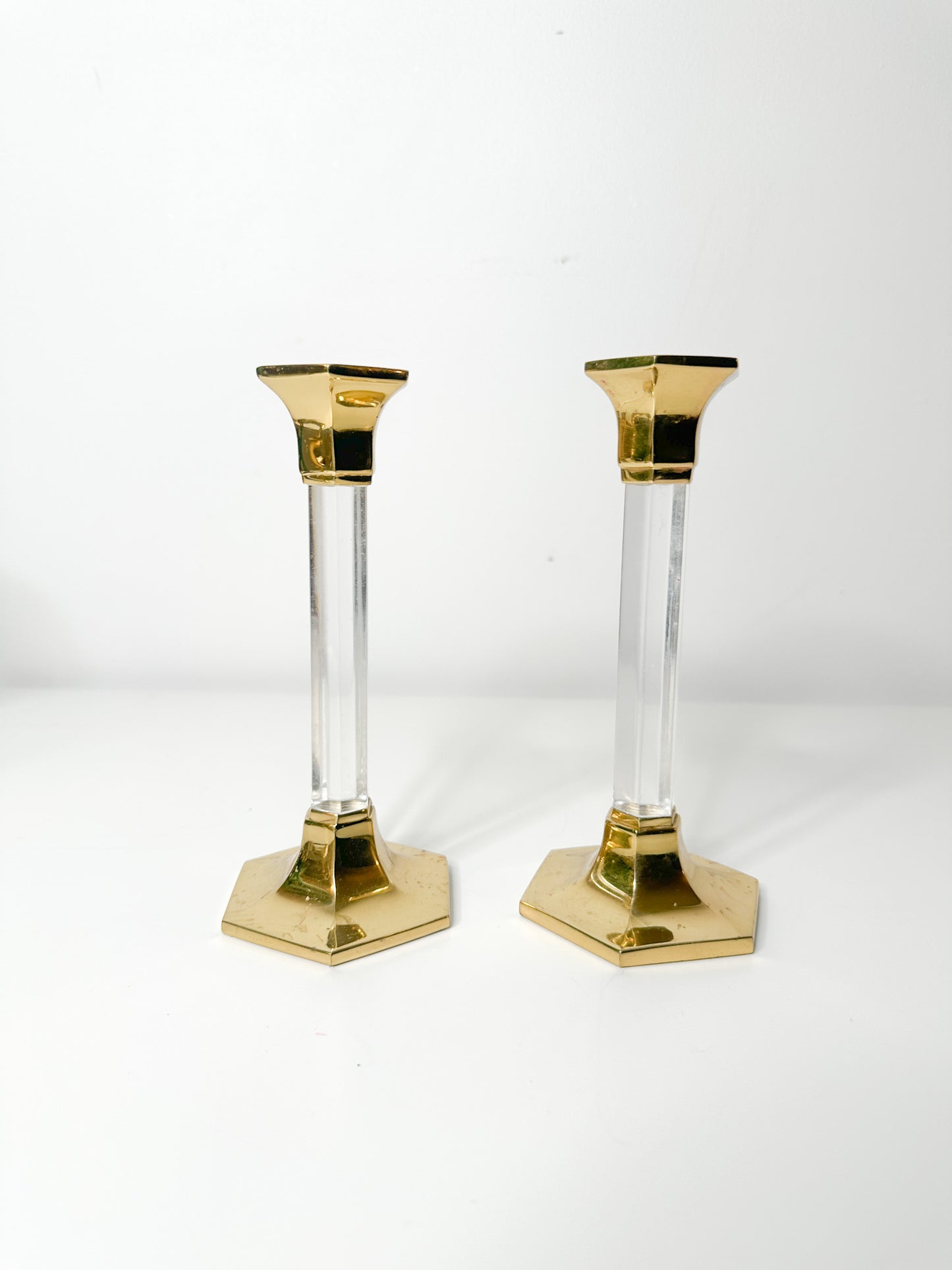Set of Two Partylite Tapered Candlestick Holders | Vintage
