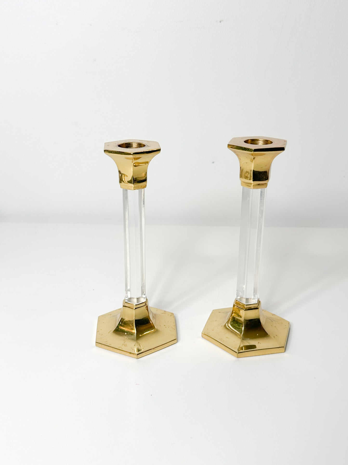 Set of Two Partylite Tapered Candlestick Holders | Vintage