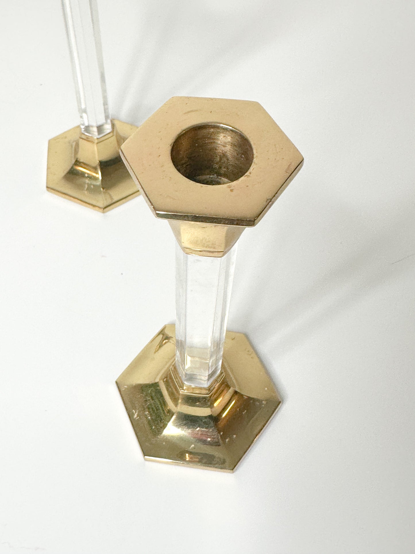 Set of Two Partylite Tapered Candlestick Holders | Vintage