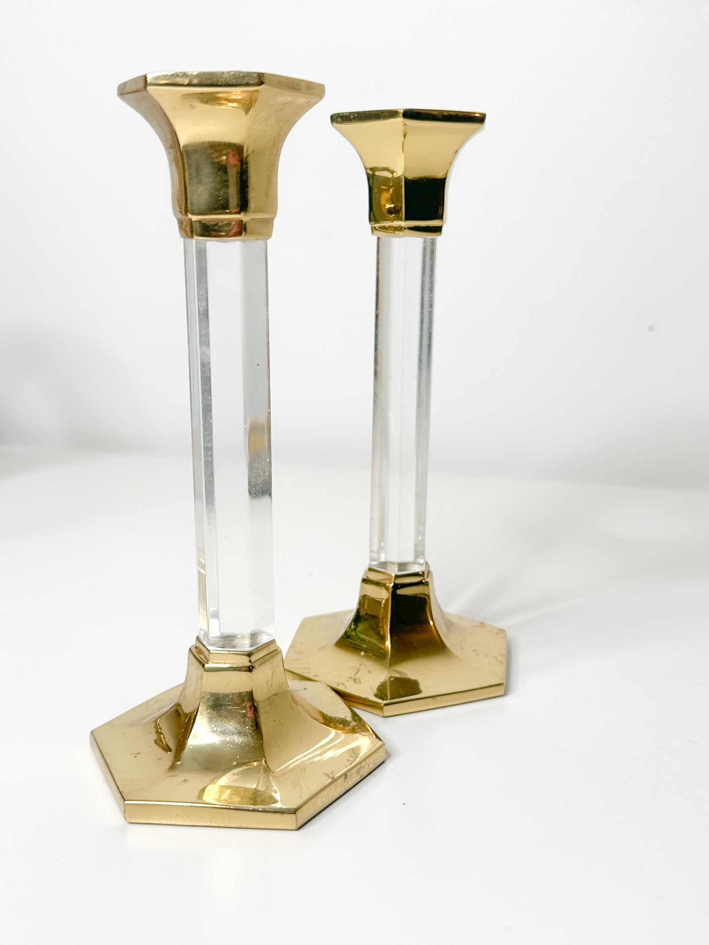 Set of Two Partylite Tapered Candlestick Holders | Vintage