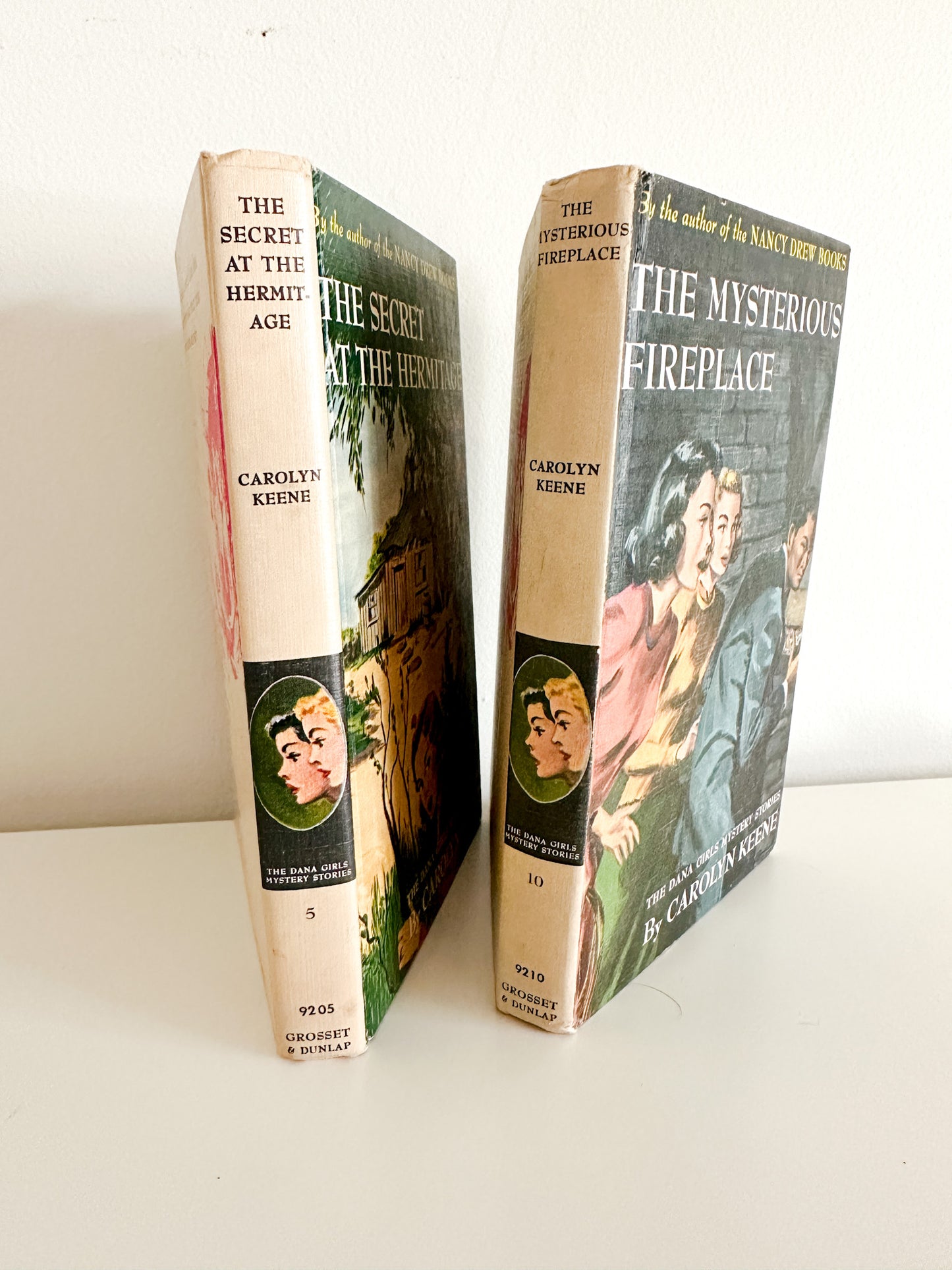 Lot of Two vintage Books | 1940s Vintage Books | The Secret at The Hermitage and The Mysterious Fireplace by Carolyn Keene