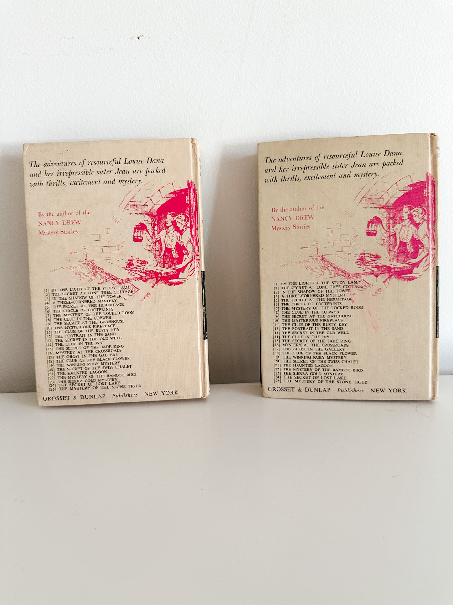 Lot of Two vintage Books | 1940s Vintage Books | The Secret at The Hermitage and The Mysterious Fireplace by Carolyn Keene