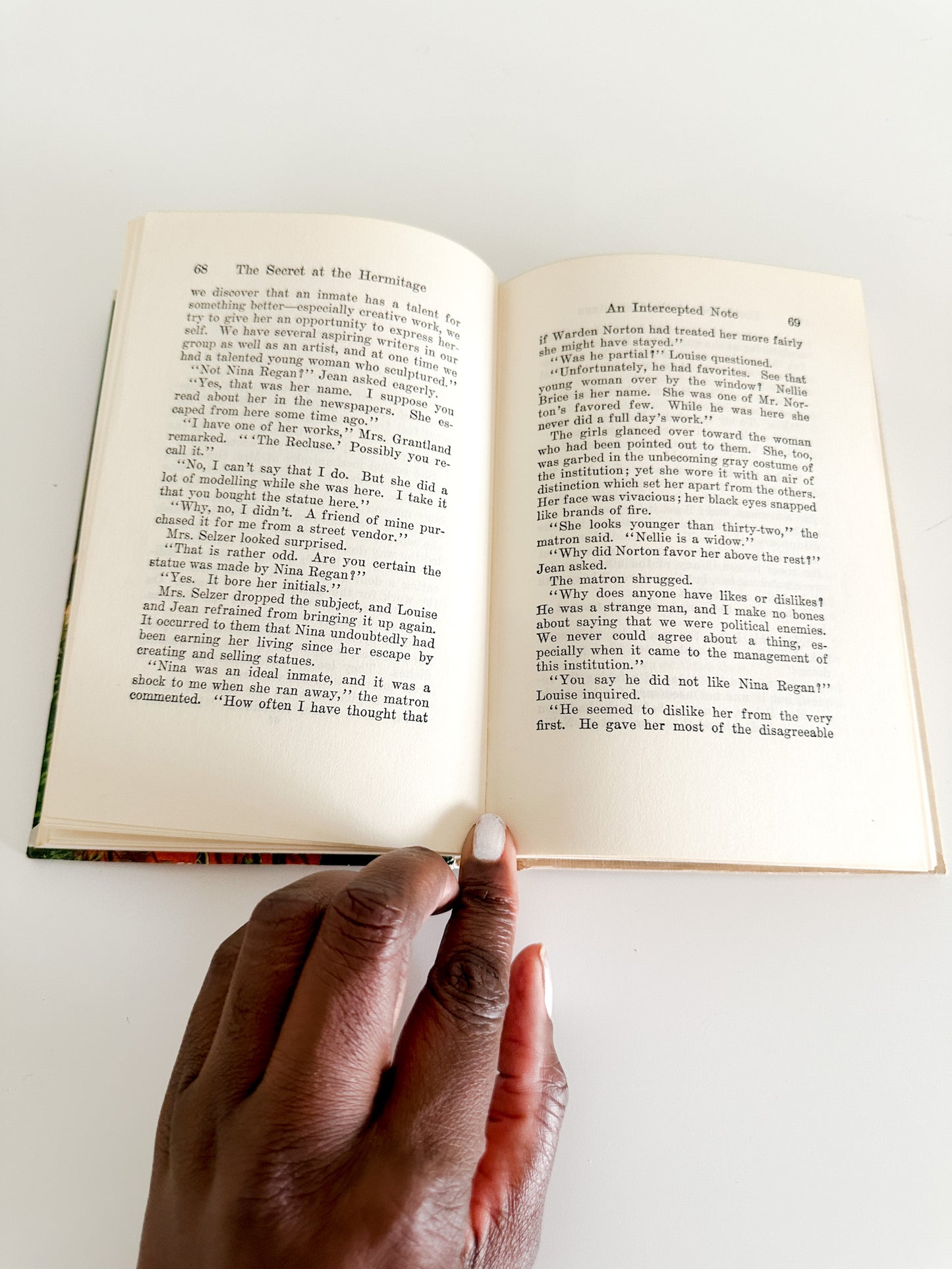 Lot of Two vintage Books | 1940s Vintage Books | The Secret at The Hermitage and The Mysterious Fireplace by Carolyn Keene