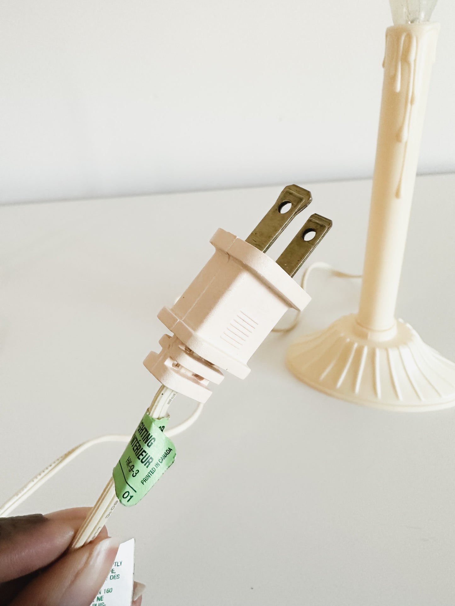 Lot of 3 Vintage Christmas Single Light Candolier | Electric Drip Candles with Bulbs