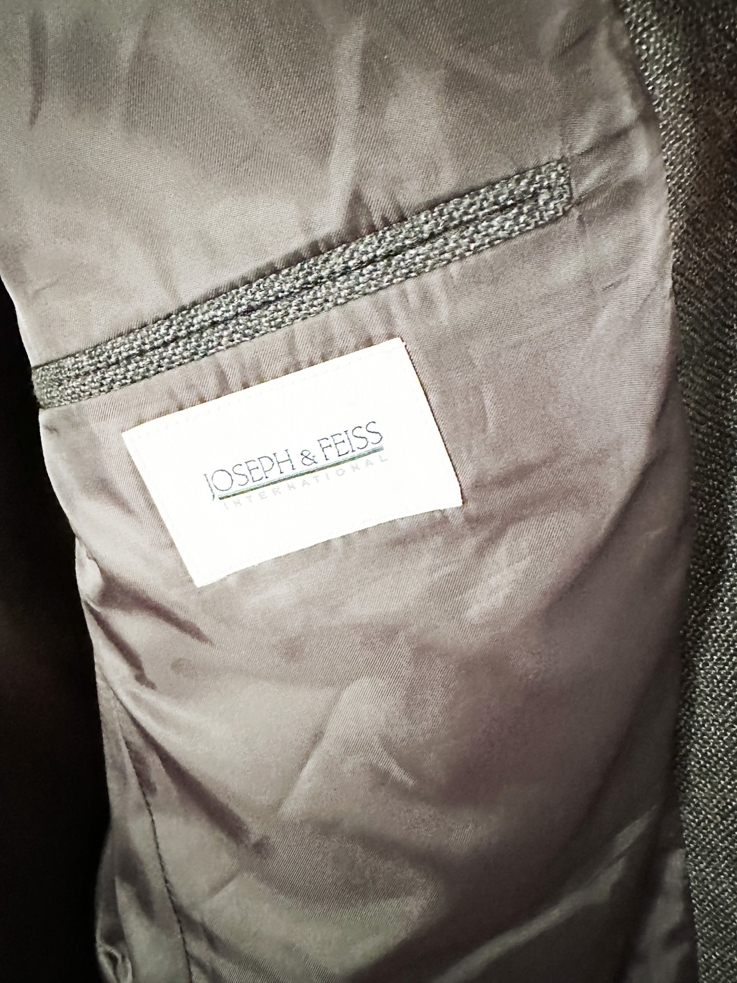 Joseph & Feiss International Blazer | Men's Vintage Wool Plaid Blazer | 46 Regular