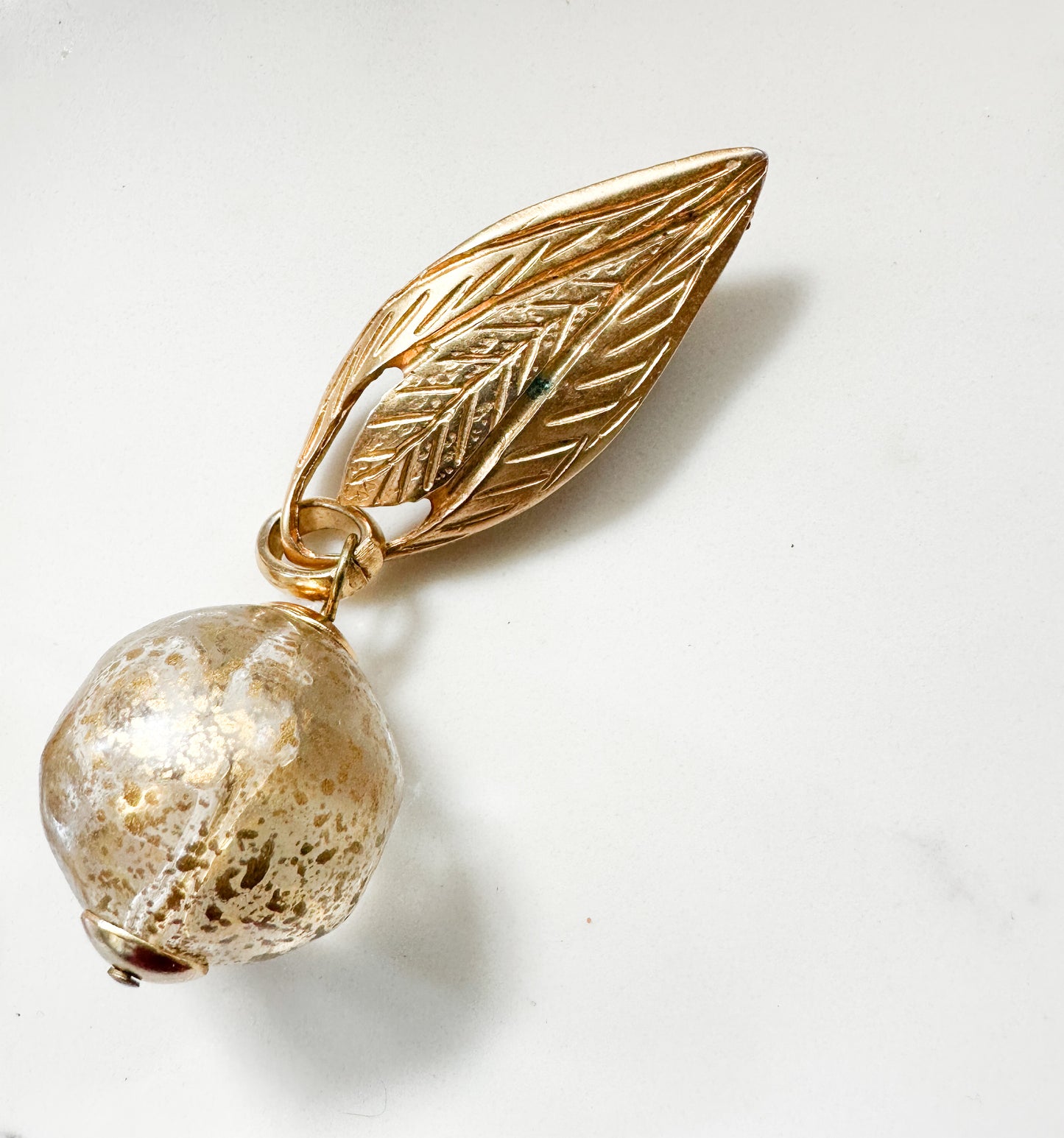 90s Vintage Statement Gold Clip-On Earrings