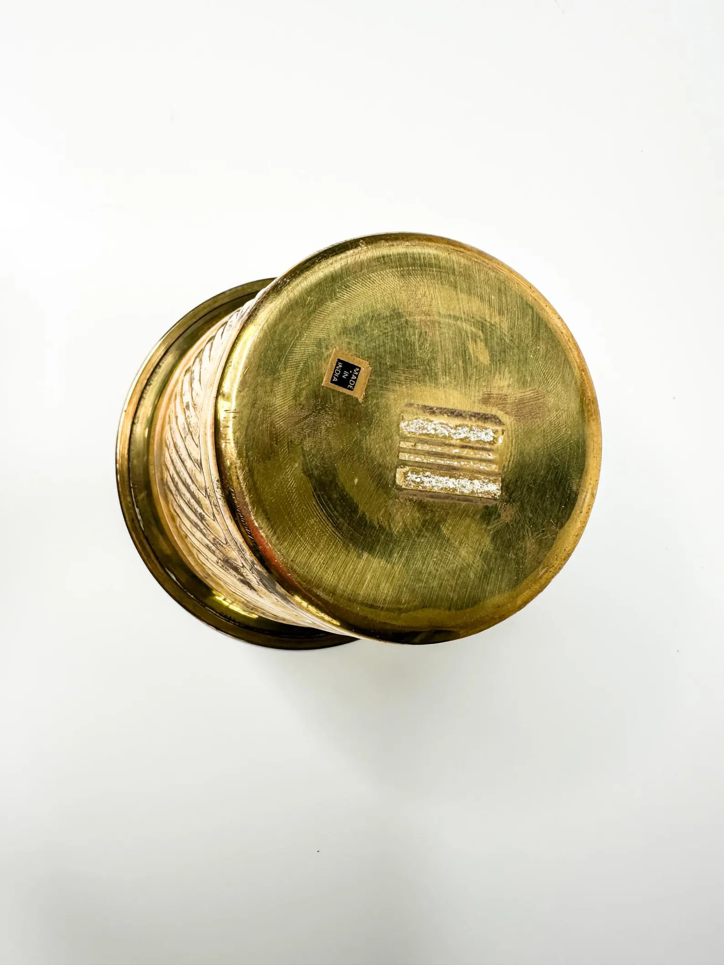 Lot of 2 Vintage Brass Plant Pots | Vintage Brass Pots