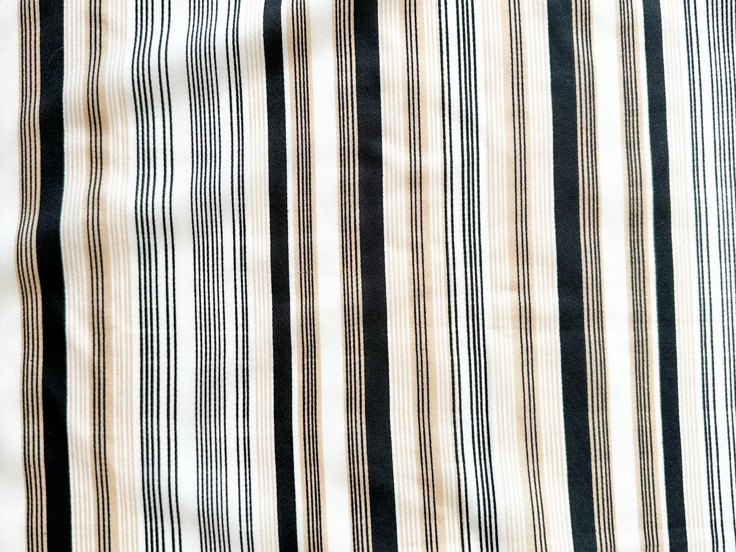 Striped Taupe Nylon Scarf | Vintage Taupe Scarf