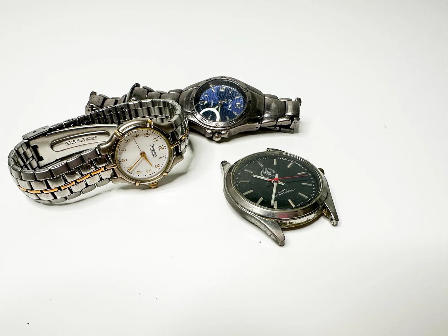 Lot of Three silver tone wristwatches | NOT TESTED