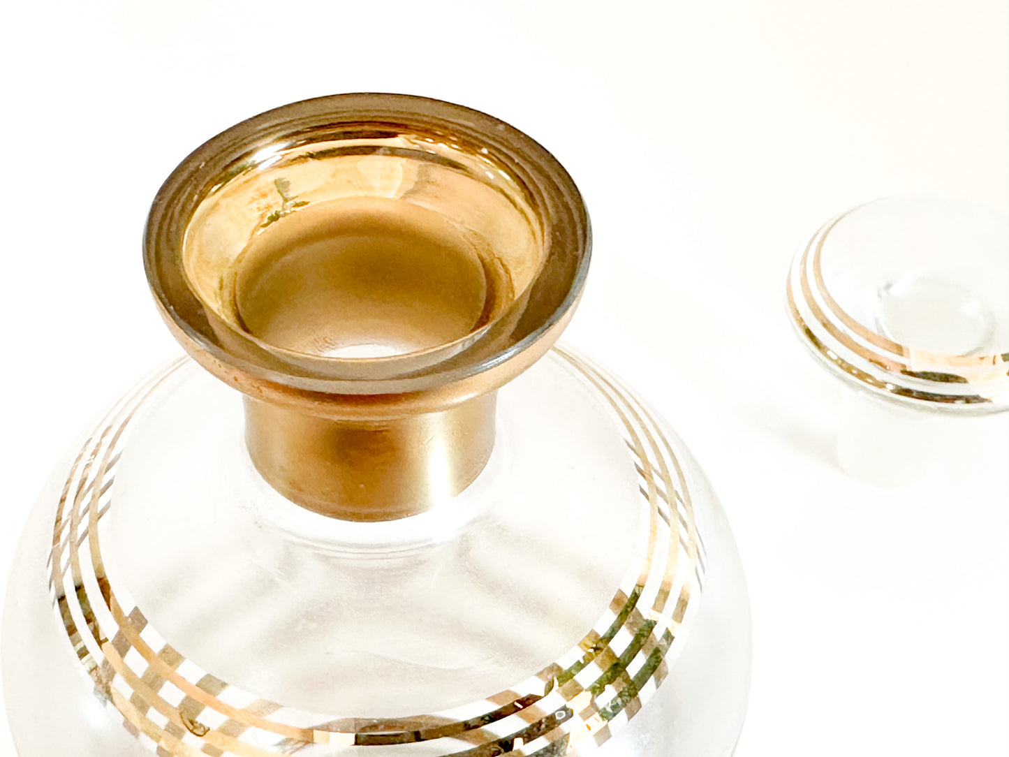 Vintage 1950s Art Deco style Bohemian Six Piece Liquor Set