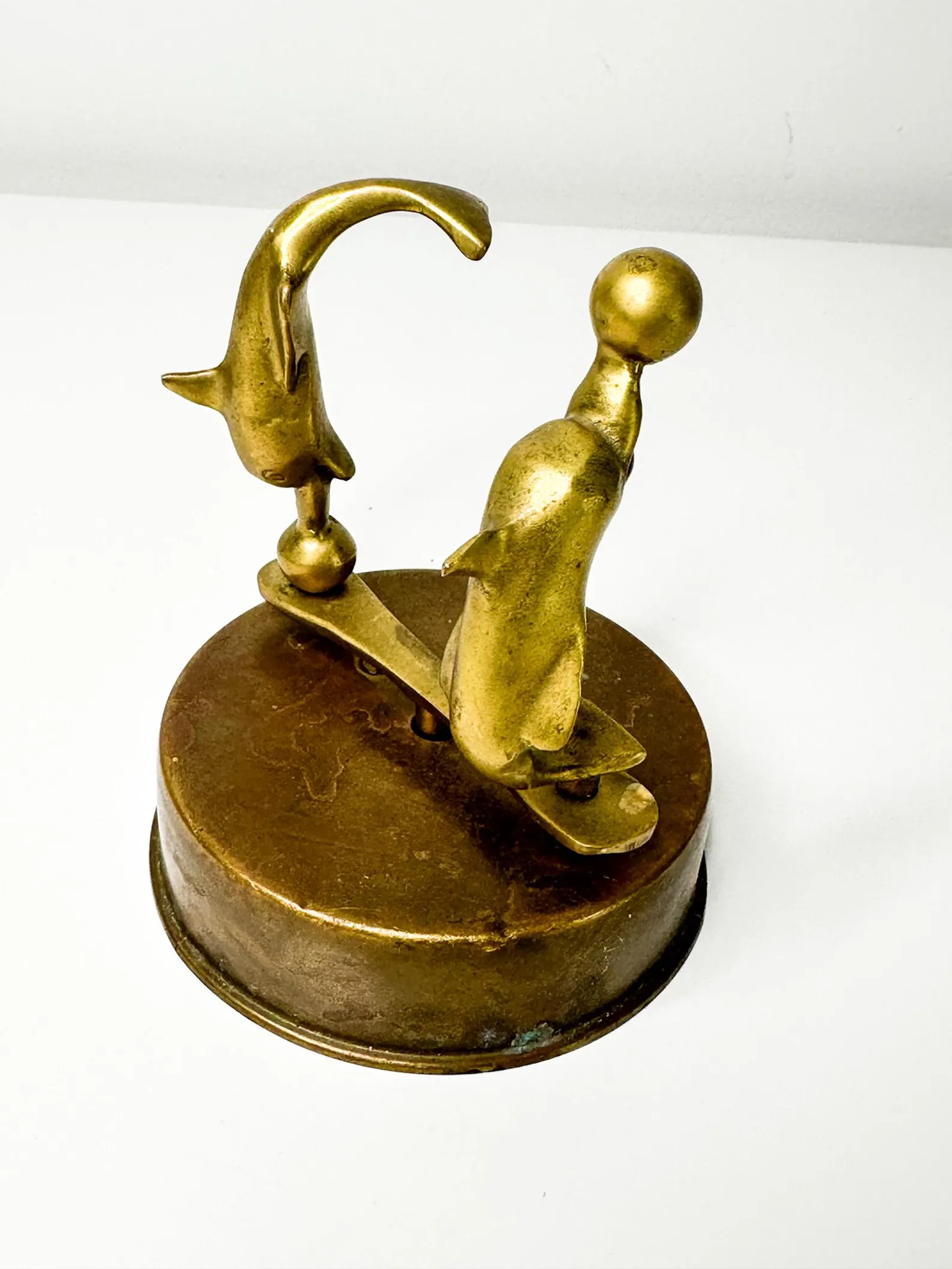 Brass Dolphin Music Box | Vintage Brass Music Box ( WORKING)